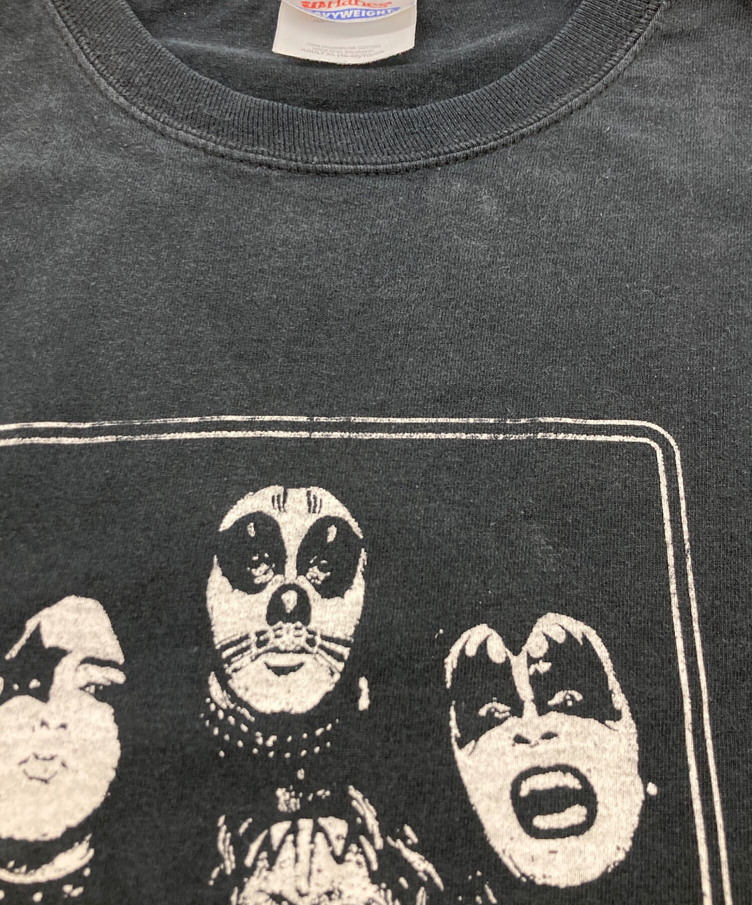 【新品未使用】 KISS Hanes [size: XL] ヴィンテージTシャツ 中古・古着通販】Hanes (ヘインズ) KISSバンドTシャツ ブラック サイズ
