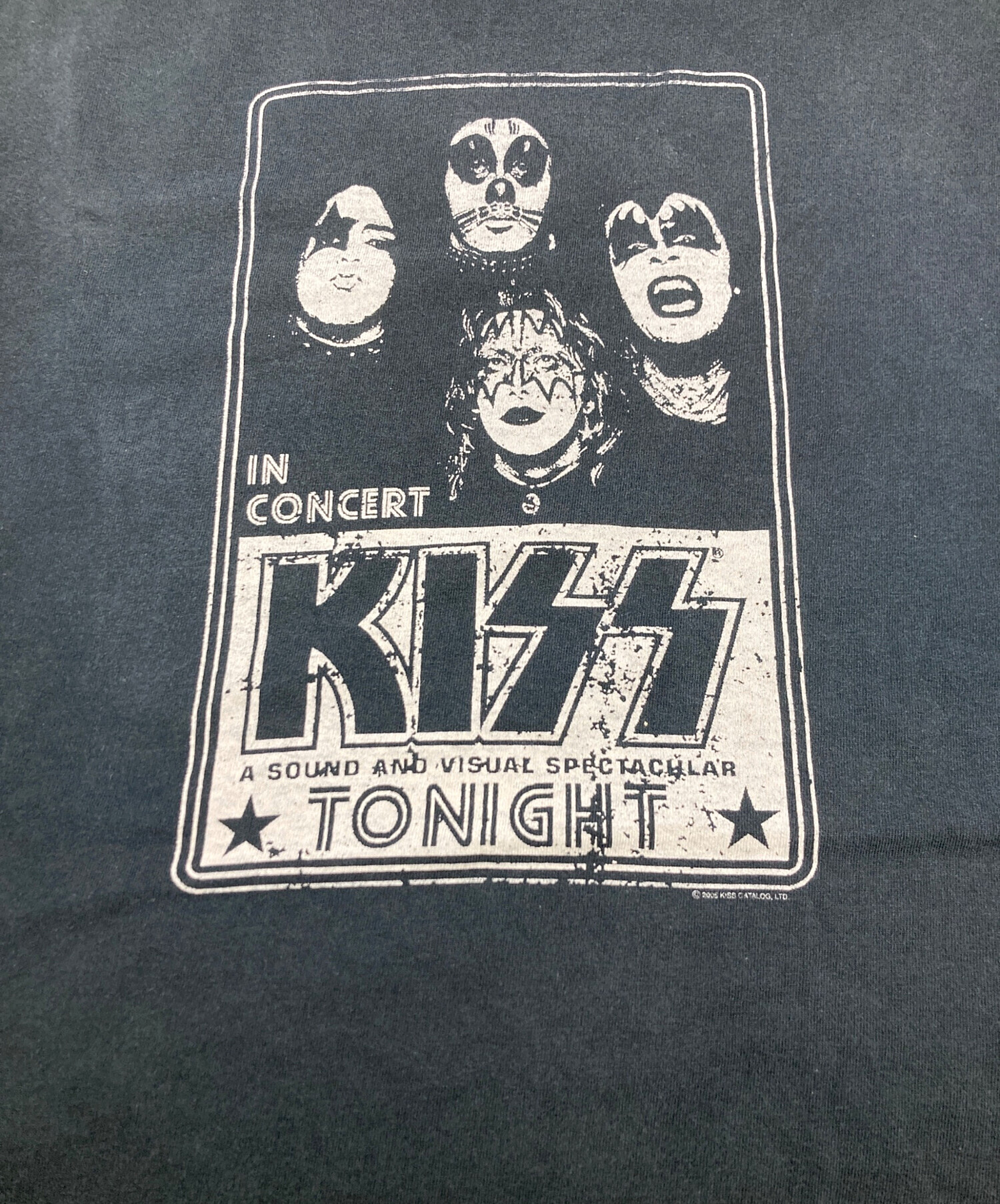 中古・古着通販】Hanes (ヘインズ) KISSバンドTシャツ ブラック サイズ