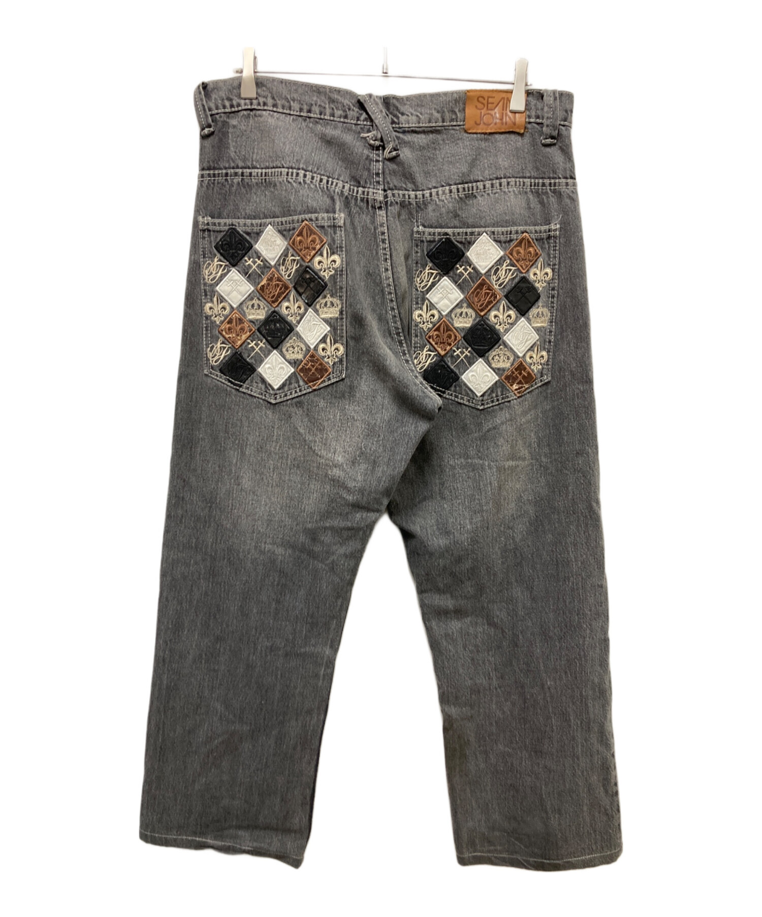 中古・古着通販】SEAN JOHN (ショーンジョン) ワッペンデニムパンツ 