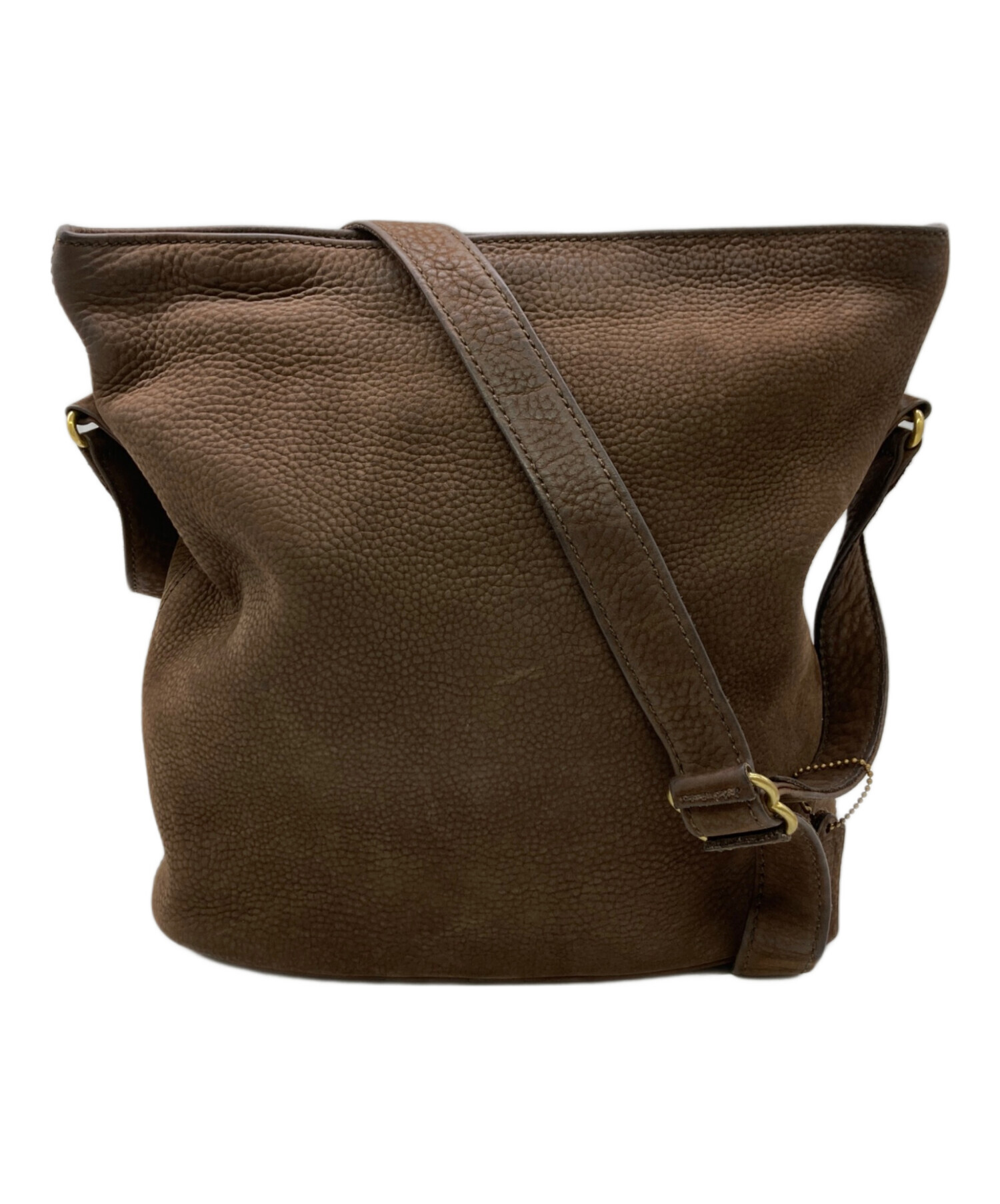 中古・古着通販】COACH (コーチ) ヌバックショルダーバッグ ブラウン