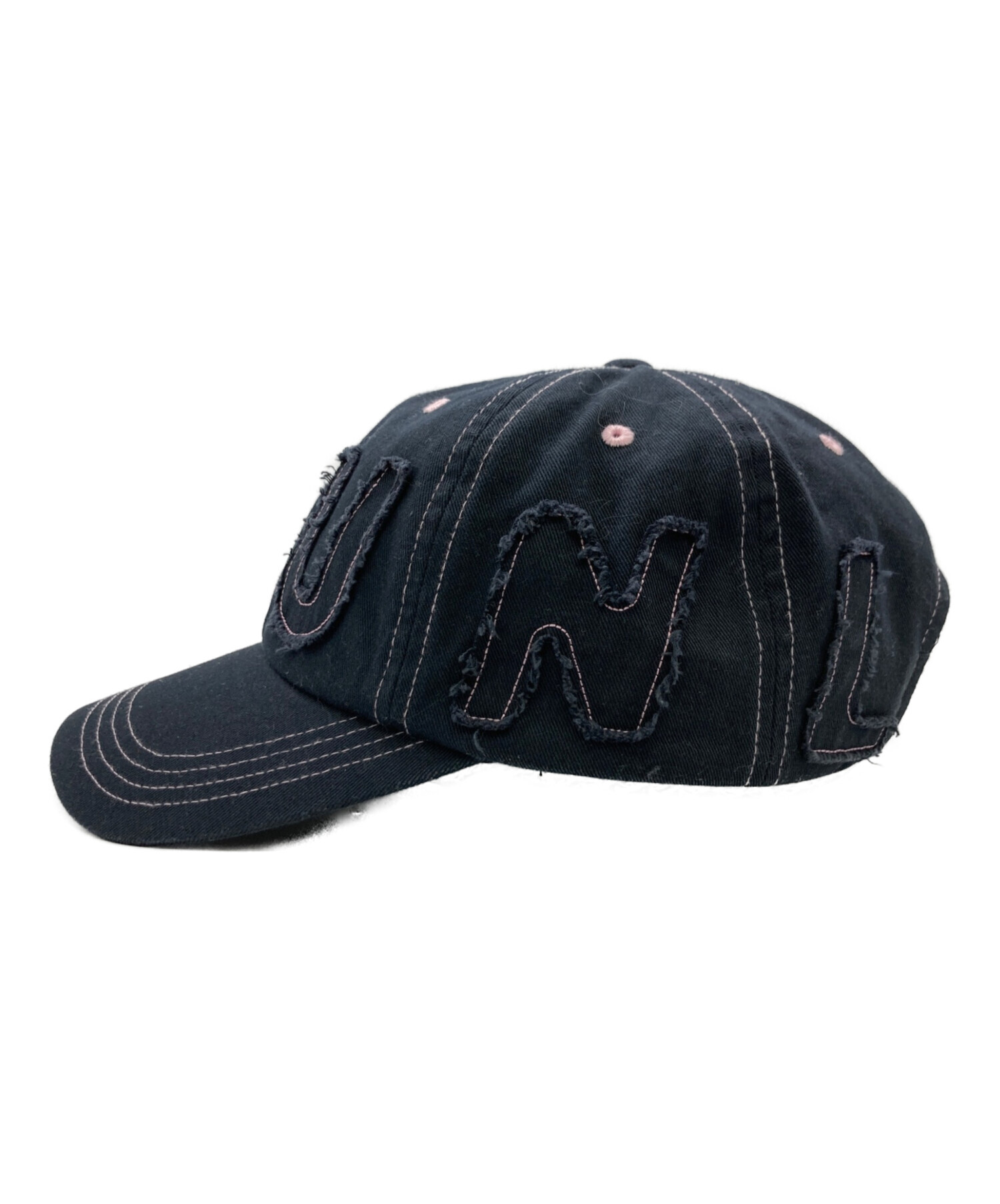 中古・古着通販】SUNLOVE (サンラブ) CUT OFF CAPITAL CAP ネイビー