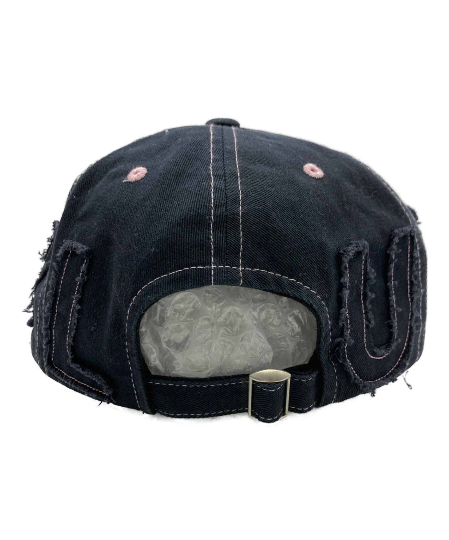 中古・古着通販】SUNLOVE (サンラブ) CUT OFF CAPITAL CAP ネイビー