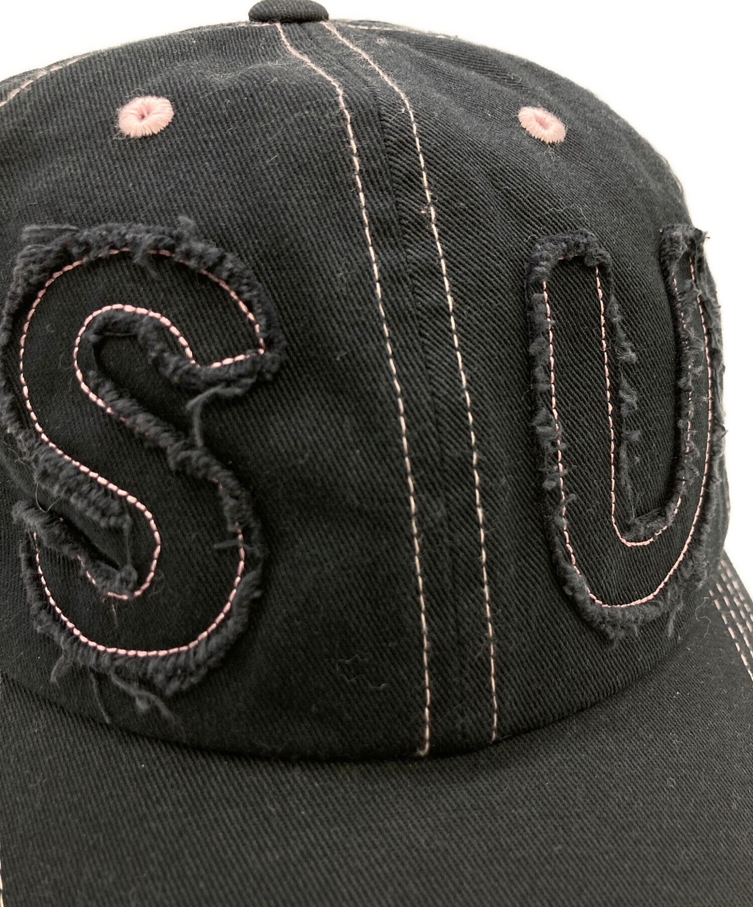 中古・古着通販】SUNLOVE (サンラブ) CUT OFF CAPITAL CAP ネイビー