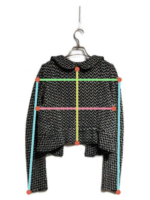 中古・古着通販】MARNI (マルニ) ツイードジャケット ブラック