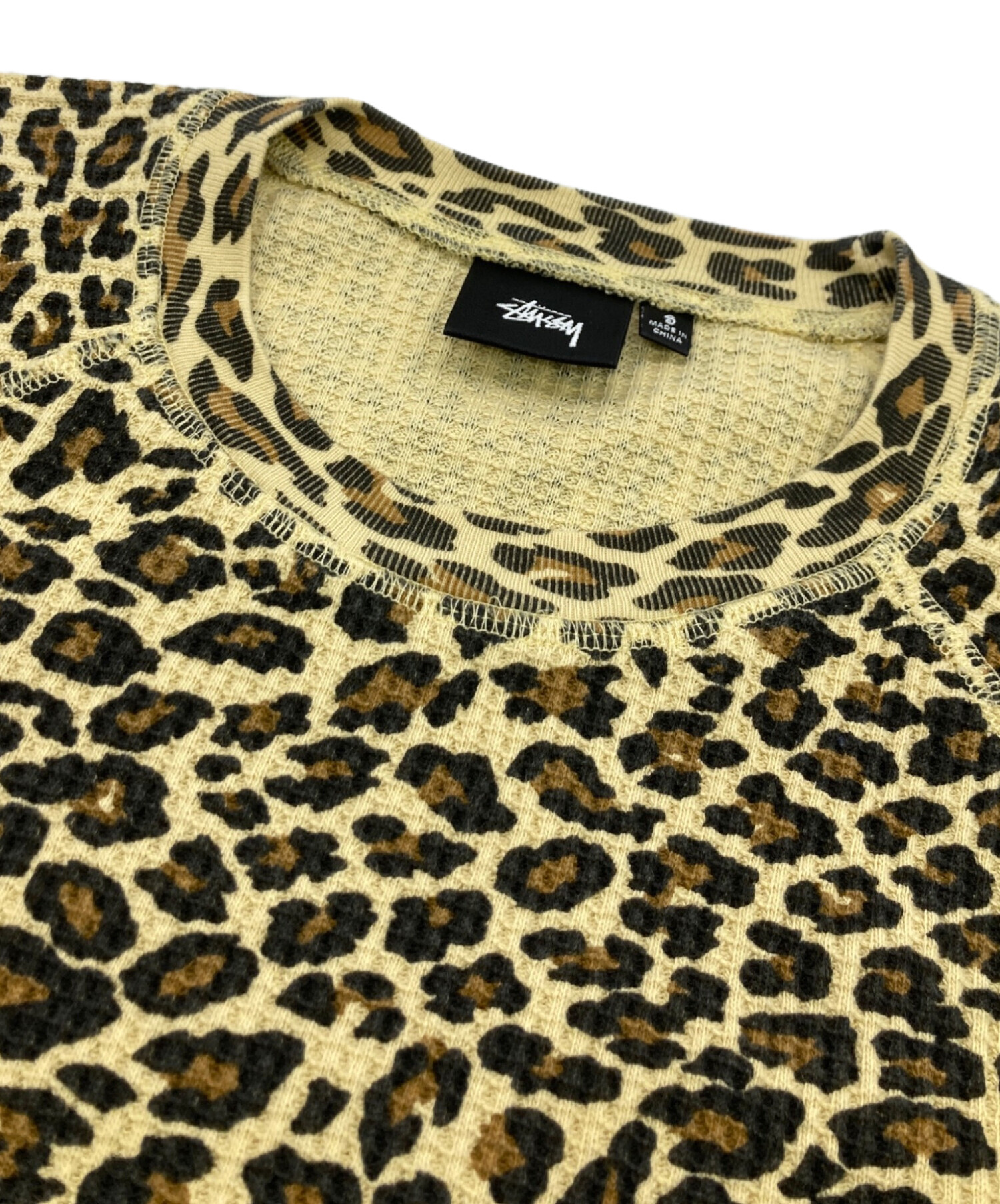中古・古着通販】stussy (ステューシー) Leopard Thermal Long Sleeve
