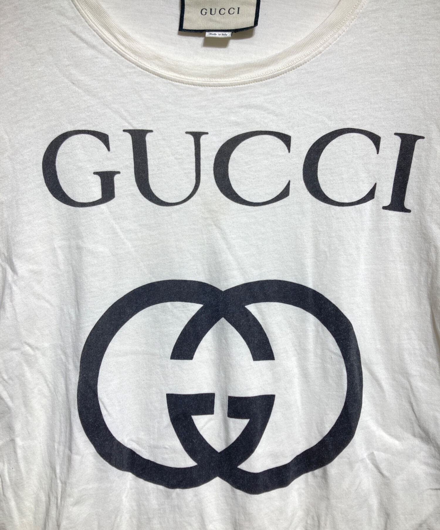 GUCCI グッチ Tシャツ ロゴ インターロッキング プリント 中古・古着通販】GUCCI (グッチ) インターロッキングプリントTシャツ