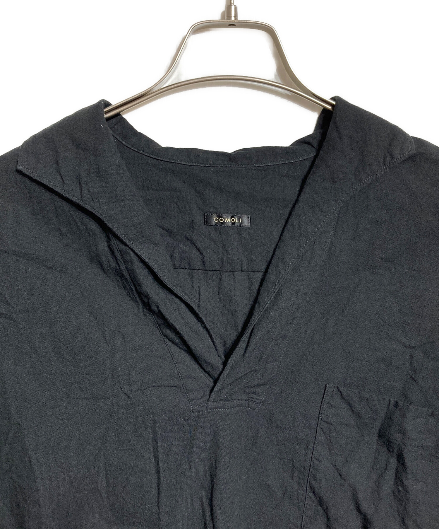 中古・古着通販】COMOLI (コモリ) ベタシャン スキッパー半袖シャツ