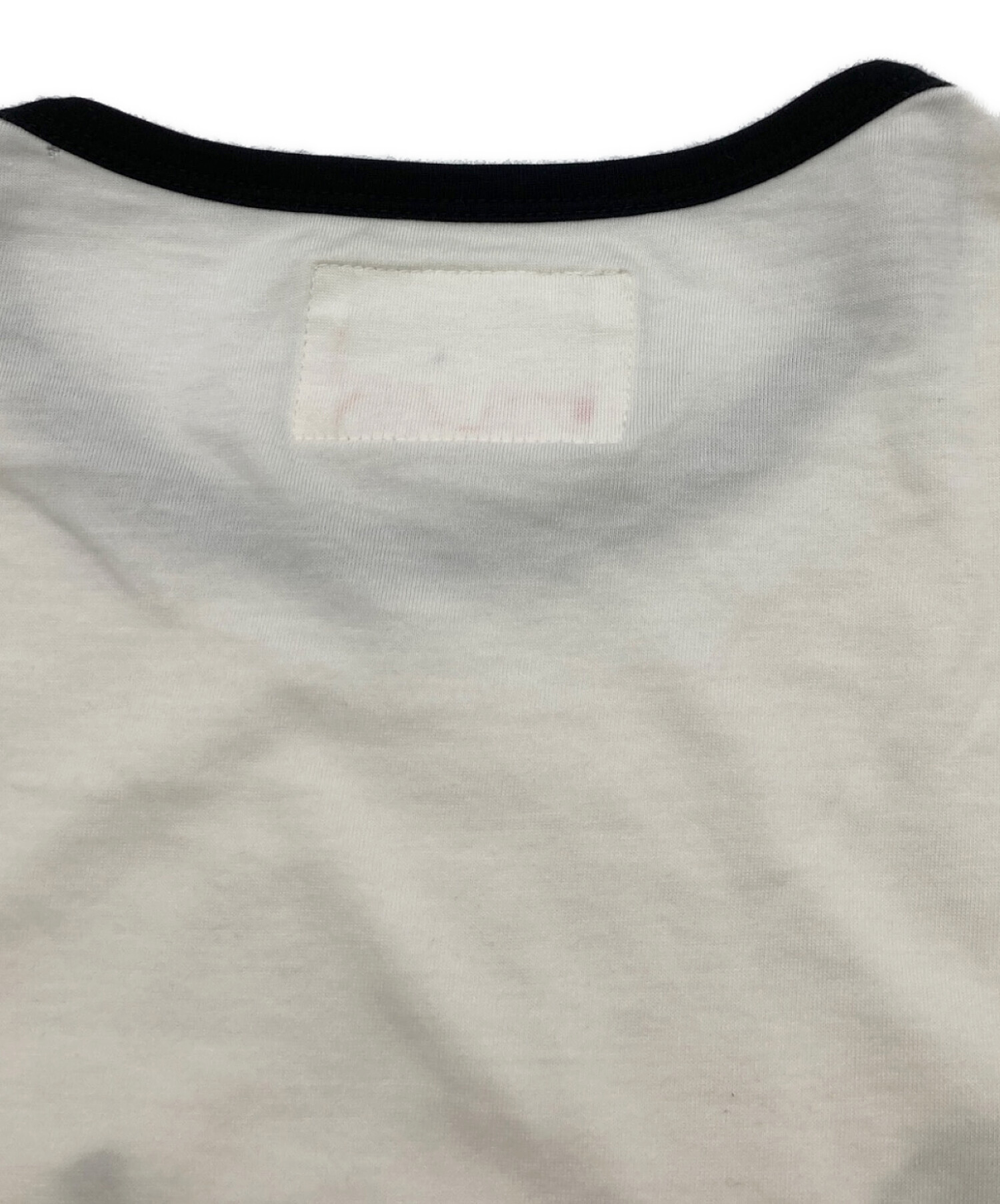 中古・古着通販】ORIMI (オリミ) リンガーTシャツ ホワイト サイズ