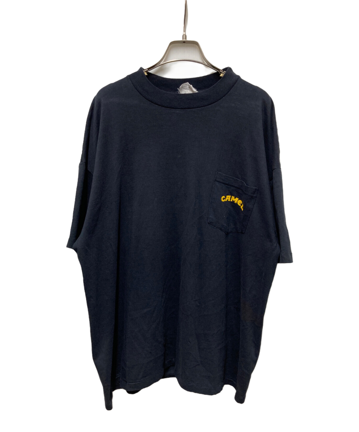 中古・古着通販】CAMEL (キャメル) 90s企業ポケットTシャツ ネイビー