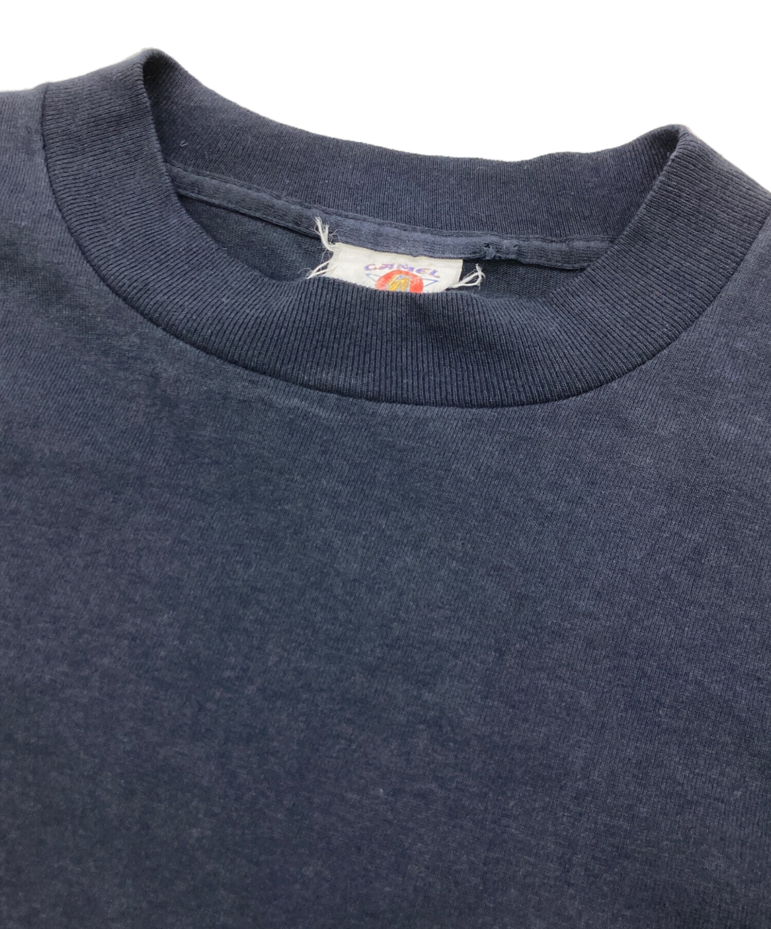 中古・古着通販】CAMEL (キャメル) 90s企業ポケットTシャツ ネイビー