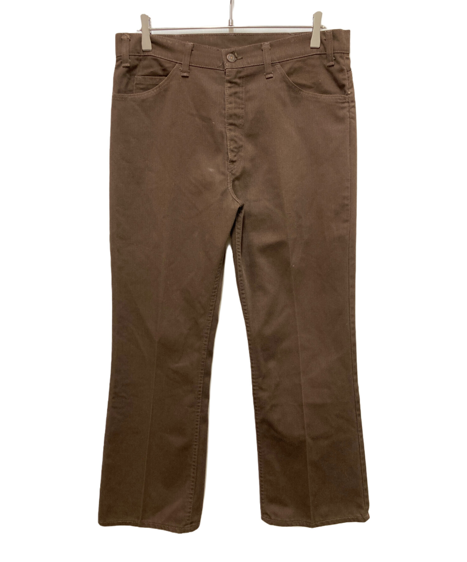 神戸troa購入☆フランス製 ピケパンツ 48 ヴィンテージ ブラウン系 中古・古着通販】LEVI'S (リーバイス) 80s 517 STA-PREST ピケパンツ