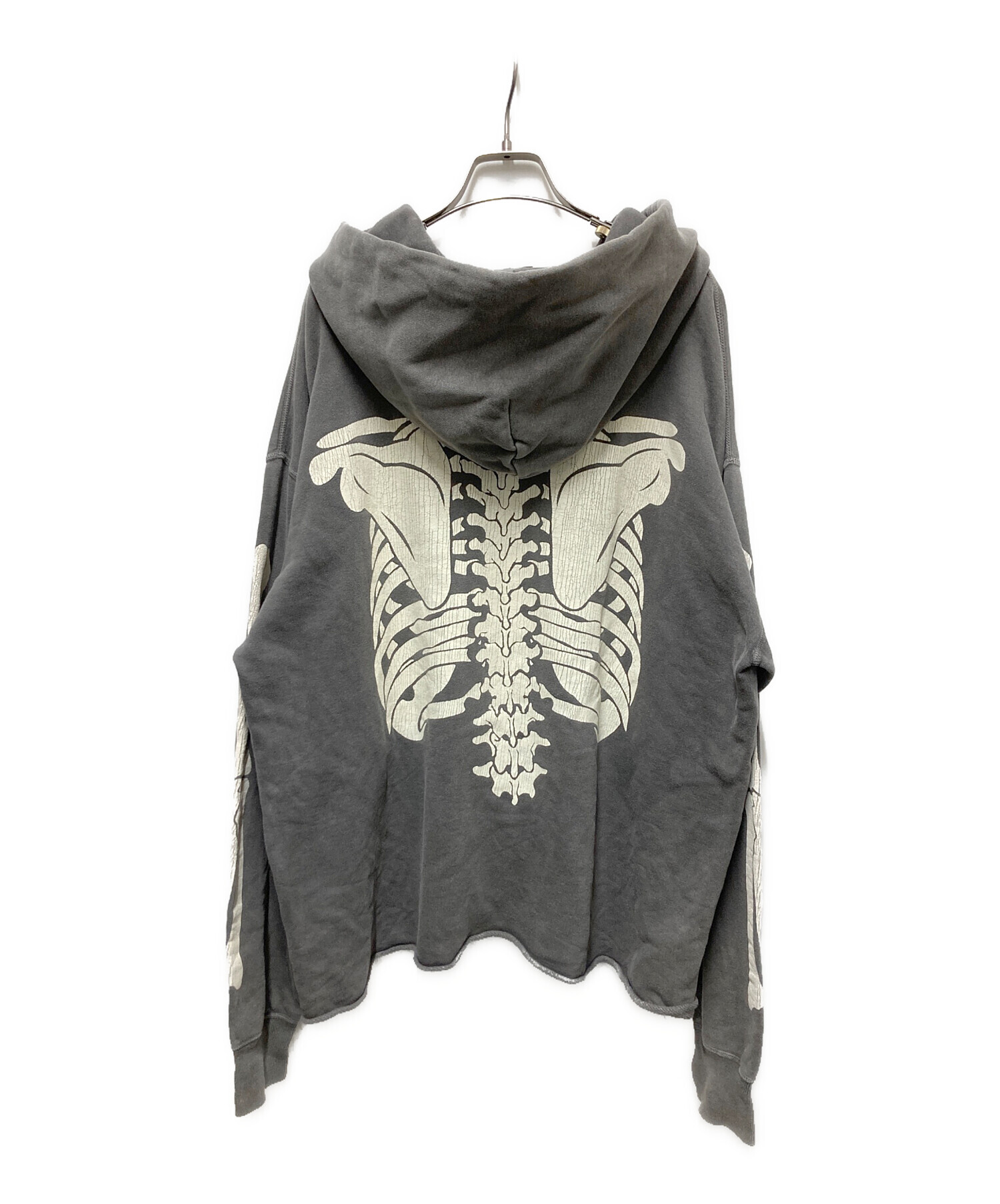 中古・古着通販】SAINT MICHAEL (セントマイケル) BONE HOODIE グレー