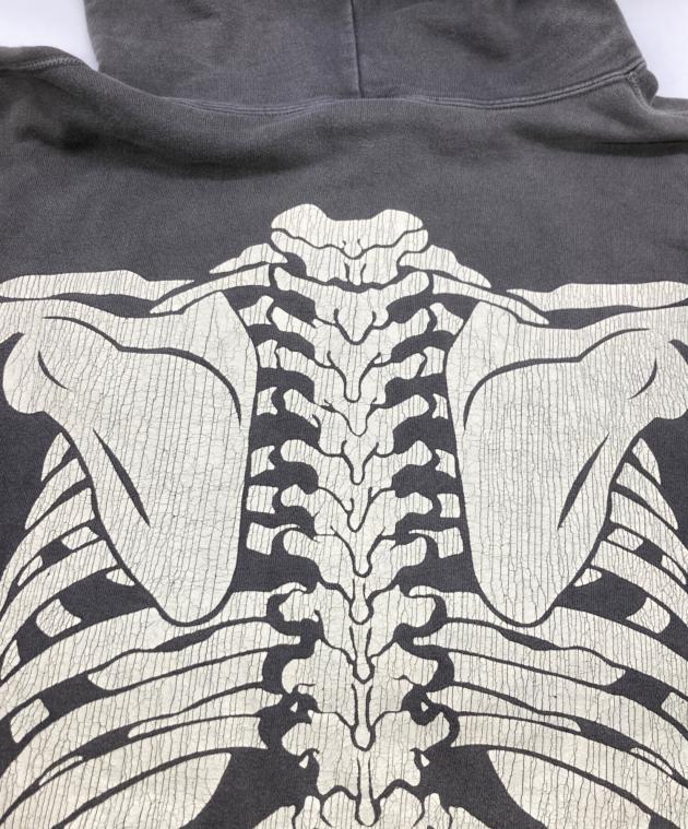 中古・古着通販】SAINT MICHAEL (セントマイケル) BONE HOODIE グレー