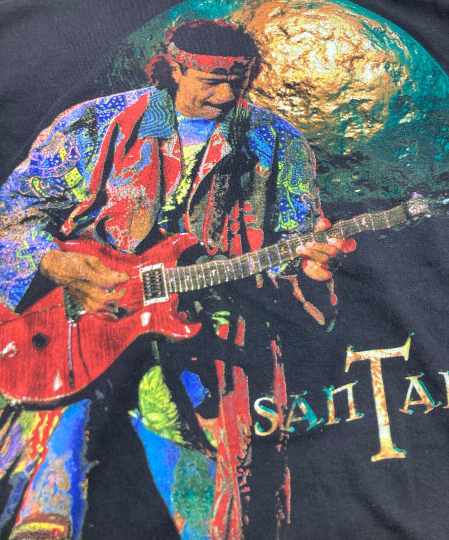 激レア90'S SANTANA WORLD TOUR Tシャツ ヴィンテージ L 中古・古着通販】Santana (サンタナ) 90s バンドTシャツ ブラック