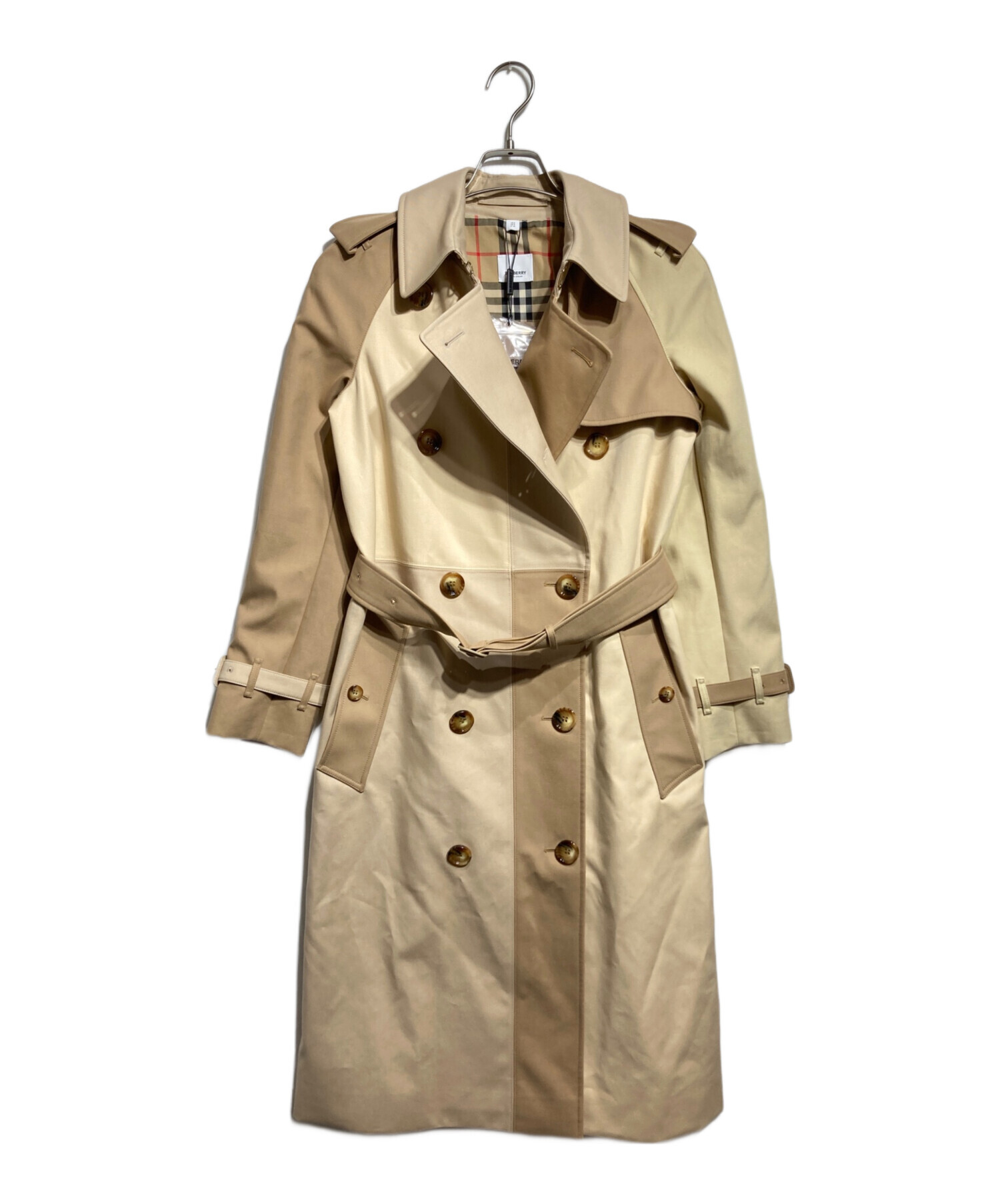 BURBERRY - バーバリー コート 英国製 トレンチコート レディース コットン アウター 古着 中古・古着通販】BURBERRY (バーバリー) コットンギャバジンパッチ