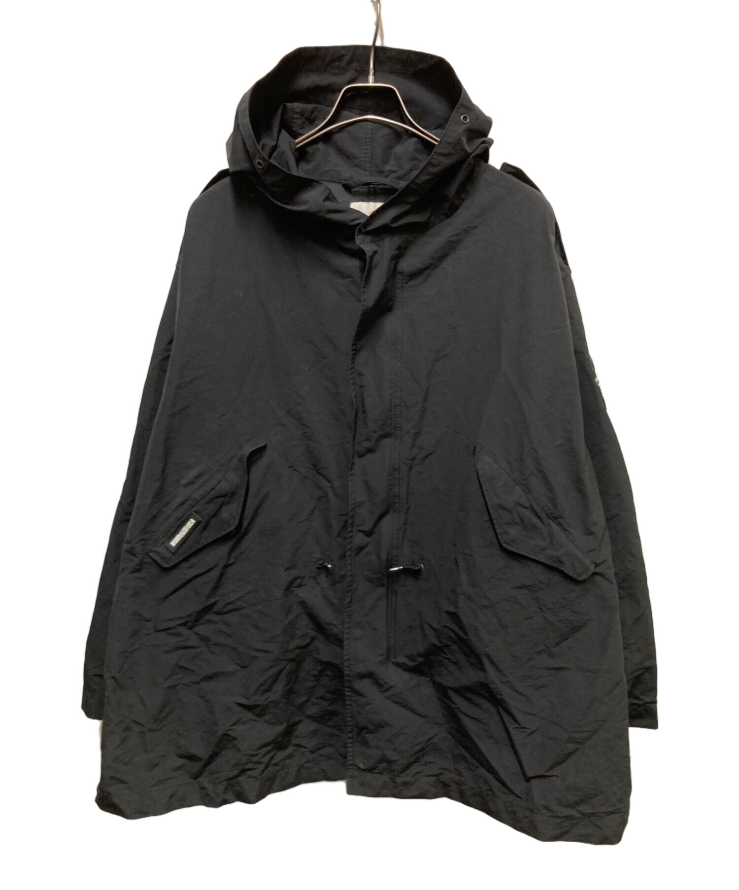 ミリタリージャケット WIND AND SEA WDS FIELD PARKA L 中古・古着通販】WIND AND SEA (ウィンダンシー) FIELD PARKA ブラック