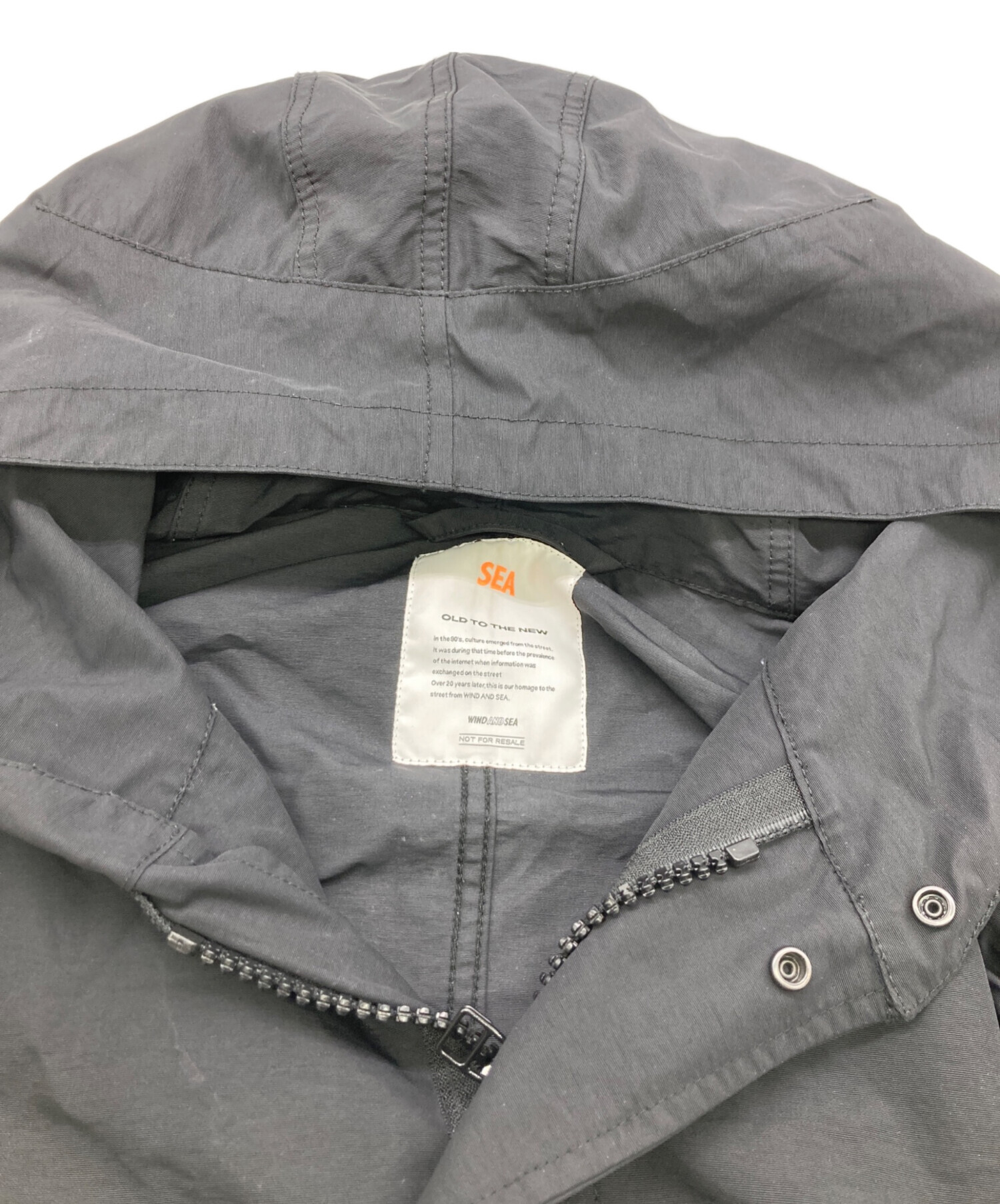 中古・古着通販】WIND AND SEA (ウィンダンシー) FIELD PARKA ブラック