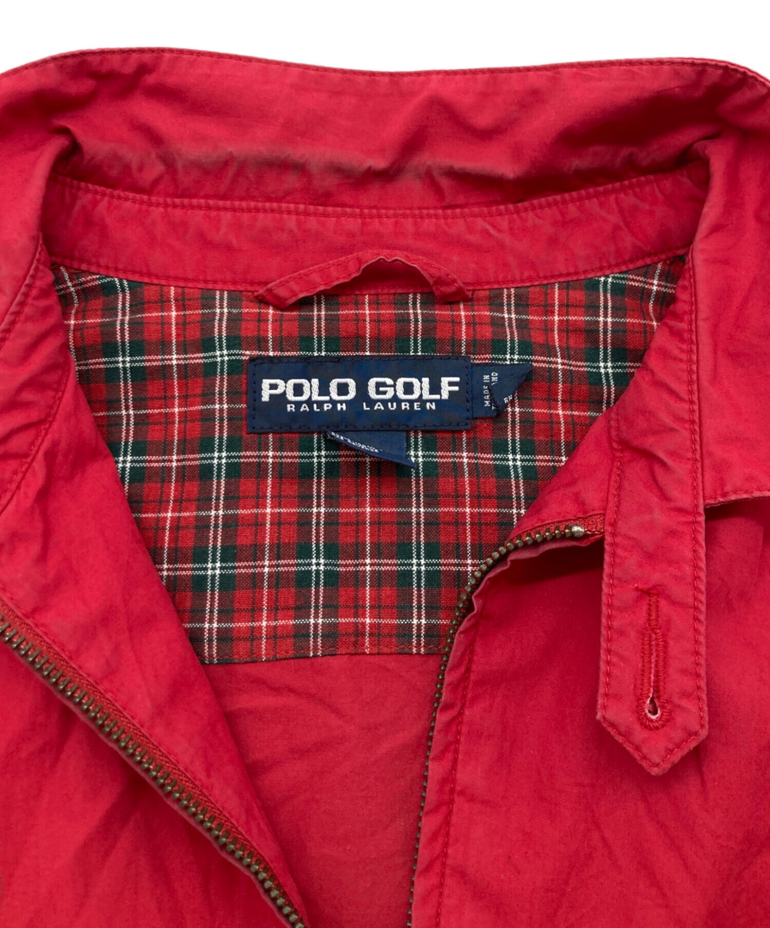 中古・古着通販】POLO GOLF (ポロ ゴルフ) スイングトップ レッド