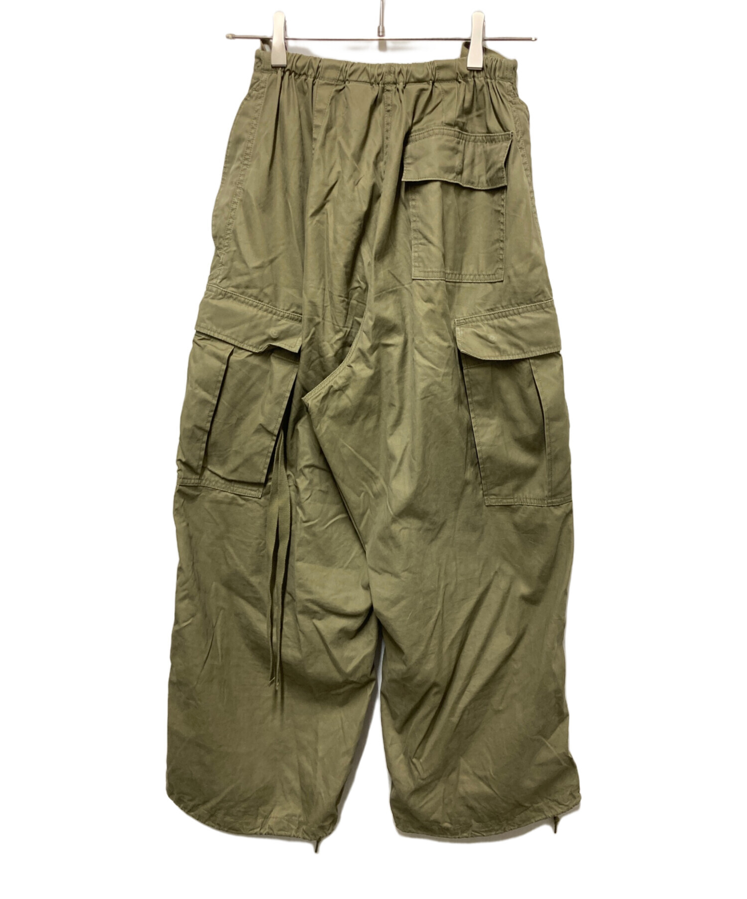 HYKE カーゴパンツ オリーブ サイズ2 中古・古着通販】HYKE (ハイク) M-51 TYPE SHELL PANTS オリーブ