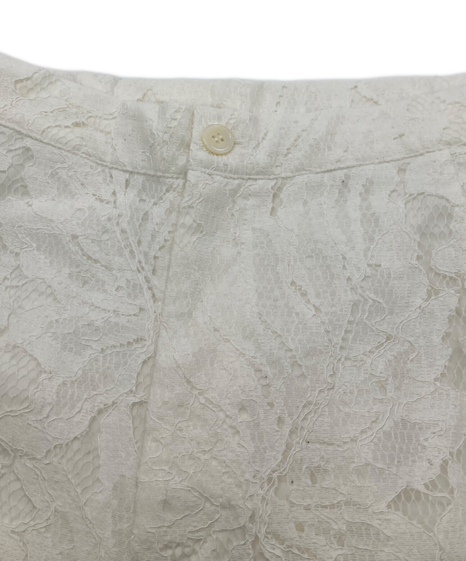 中古・古着通販】cygne (シーニュ) レースパンツ ホワイト サイズ:1 未