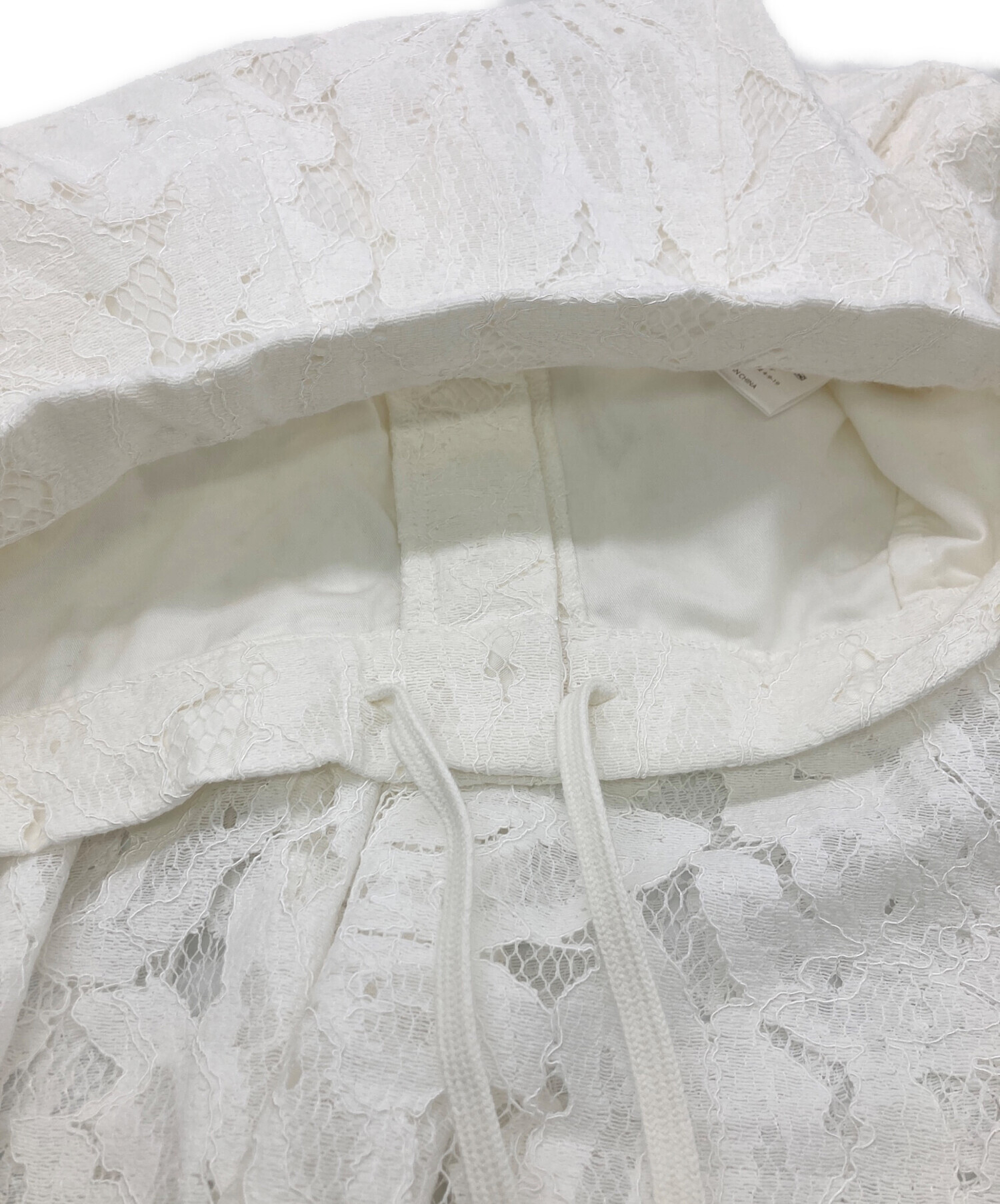 中古・古着通販】cygne (シーニュ) レースパンツ ホワイト サイズ:1 未
