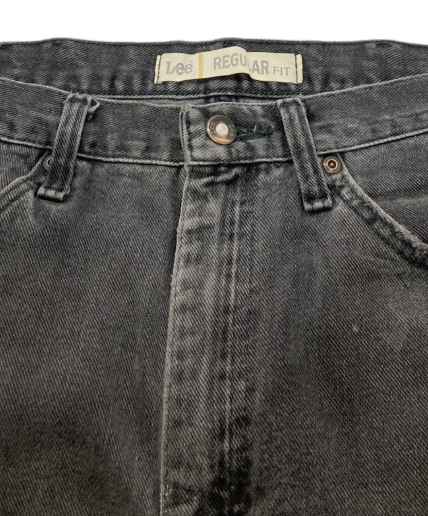 中古・古着通販】LEE (リー) REGULAR FITブラックデニムパンツ