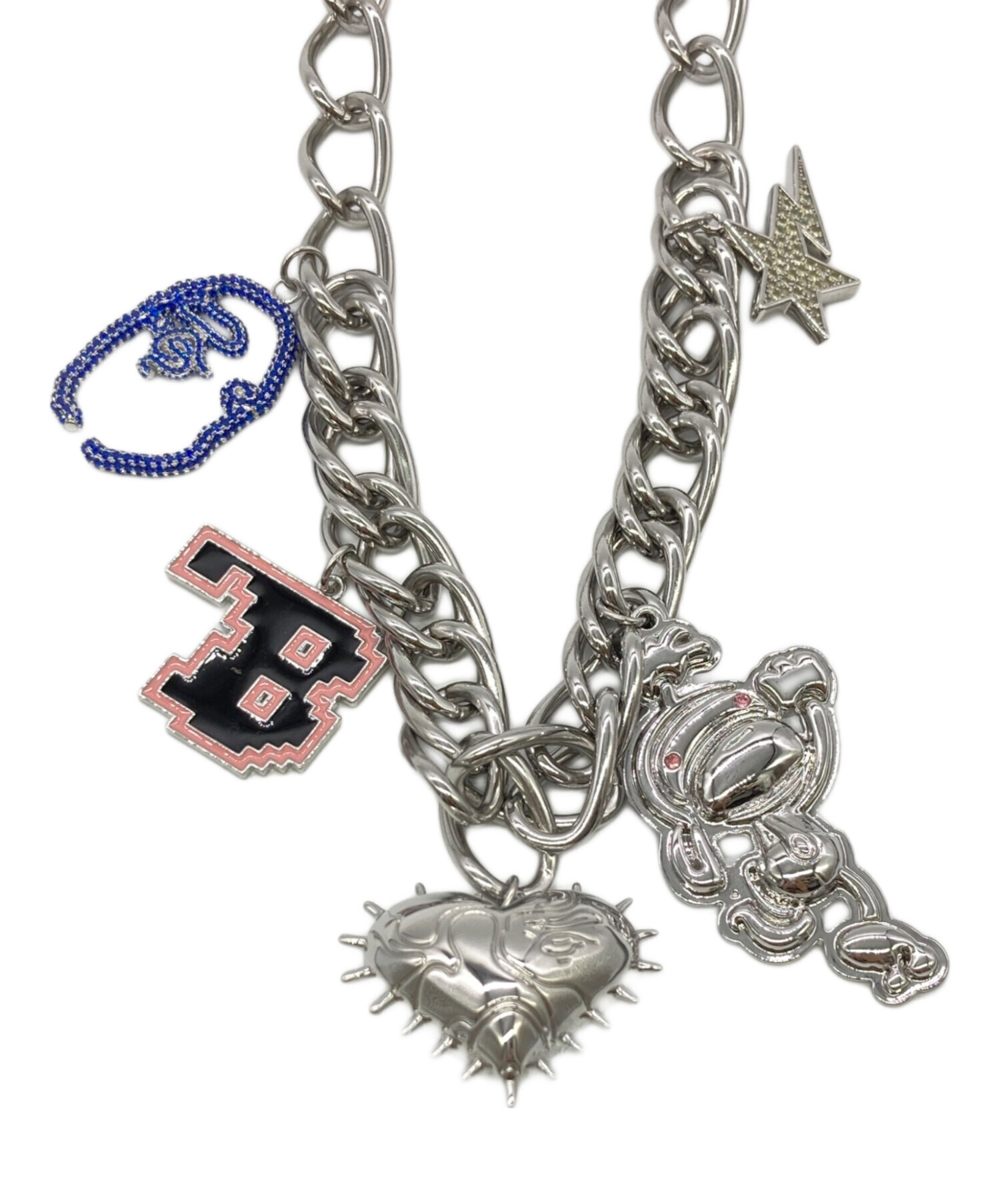 A BATHING APE エイプチェーン ロゴネックレス 中古・古着通販】A BATHING APE (アベイシングエイプ) MULTI LOGO