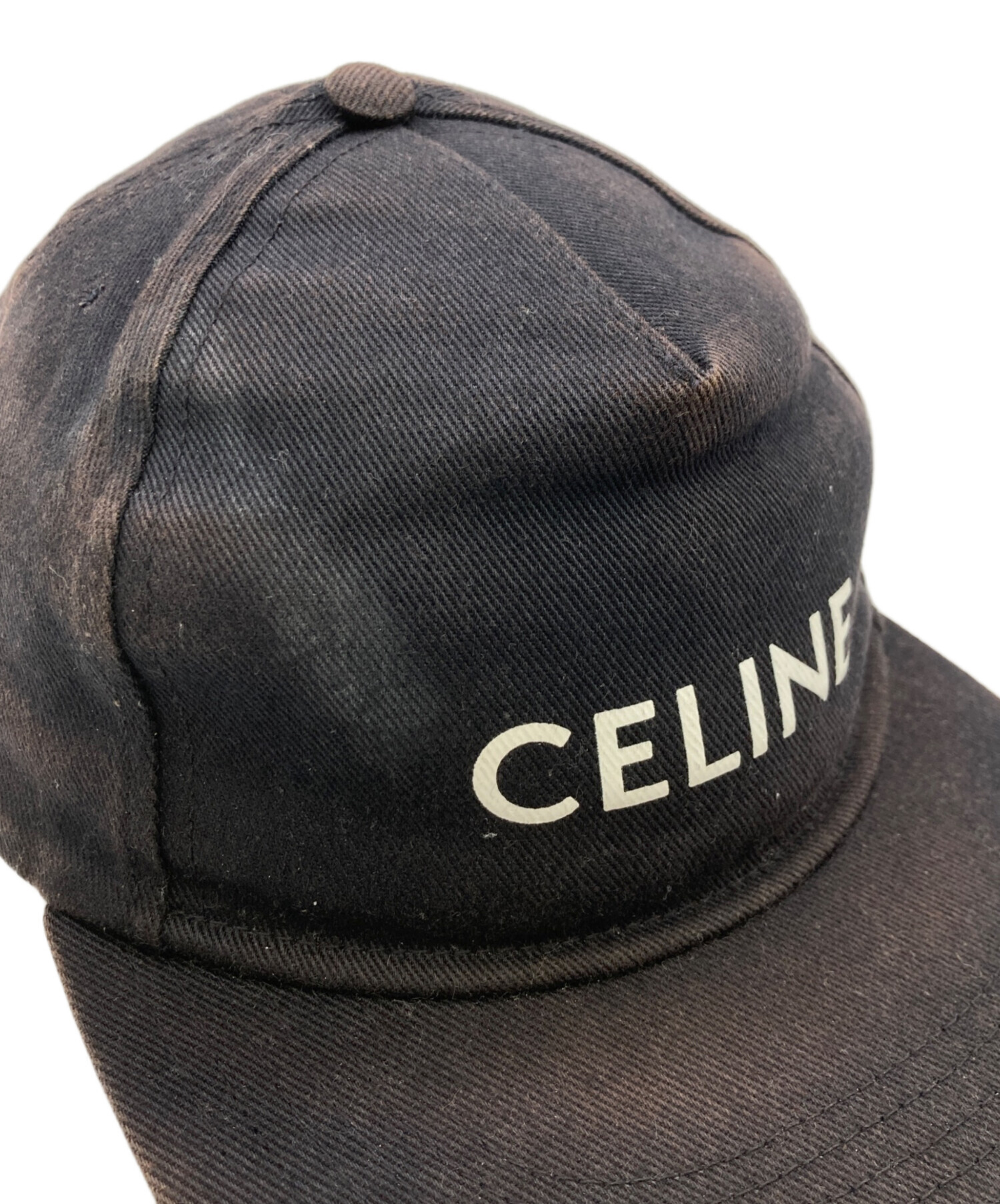 中古・古着通販】CELINE (セリーヌ) ベースボールキャップ ブラック