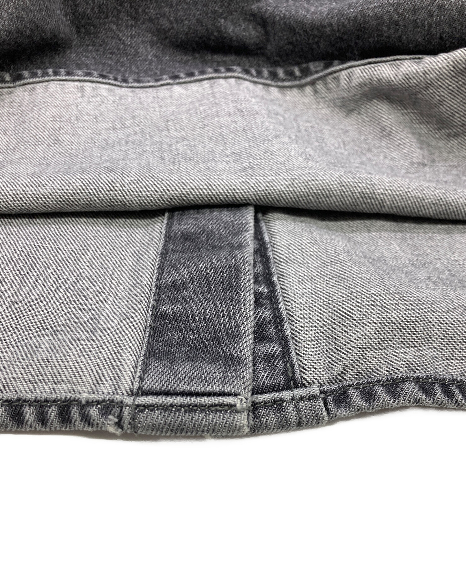 シールームリン Wideカフスdenim シャツジャケット ウォッシュグレー シールームリン Wideカフスdenim シャツジャケット ウォッシュグレー