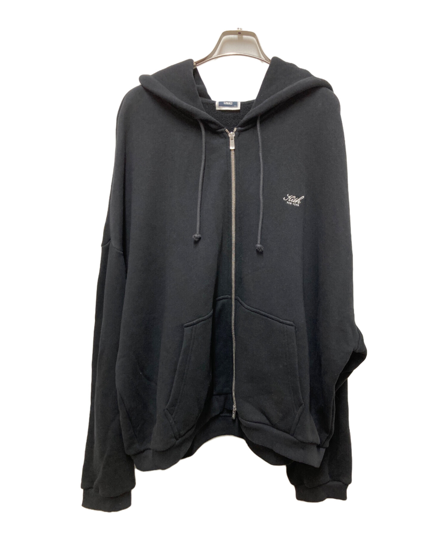 中古・古着通販】KITH (キス) ジップアップパーカー ブラック サイズ