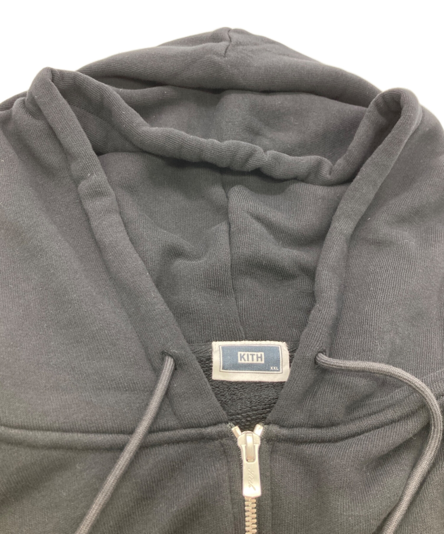 中古・古着通販】KITH (キス) ジップアップパーカー ブラック サイズ
