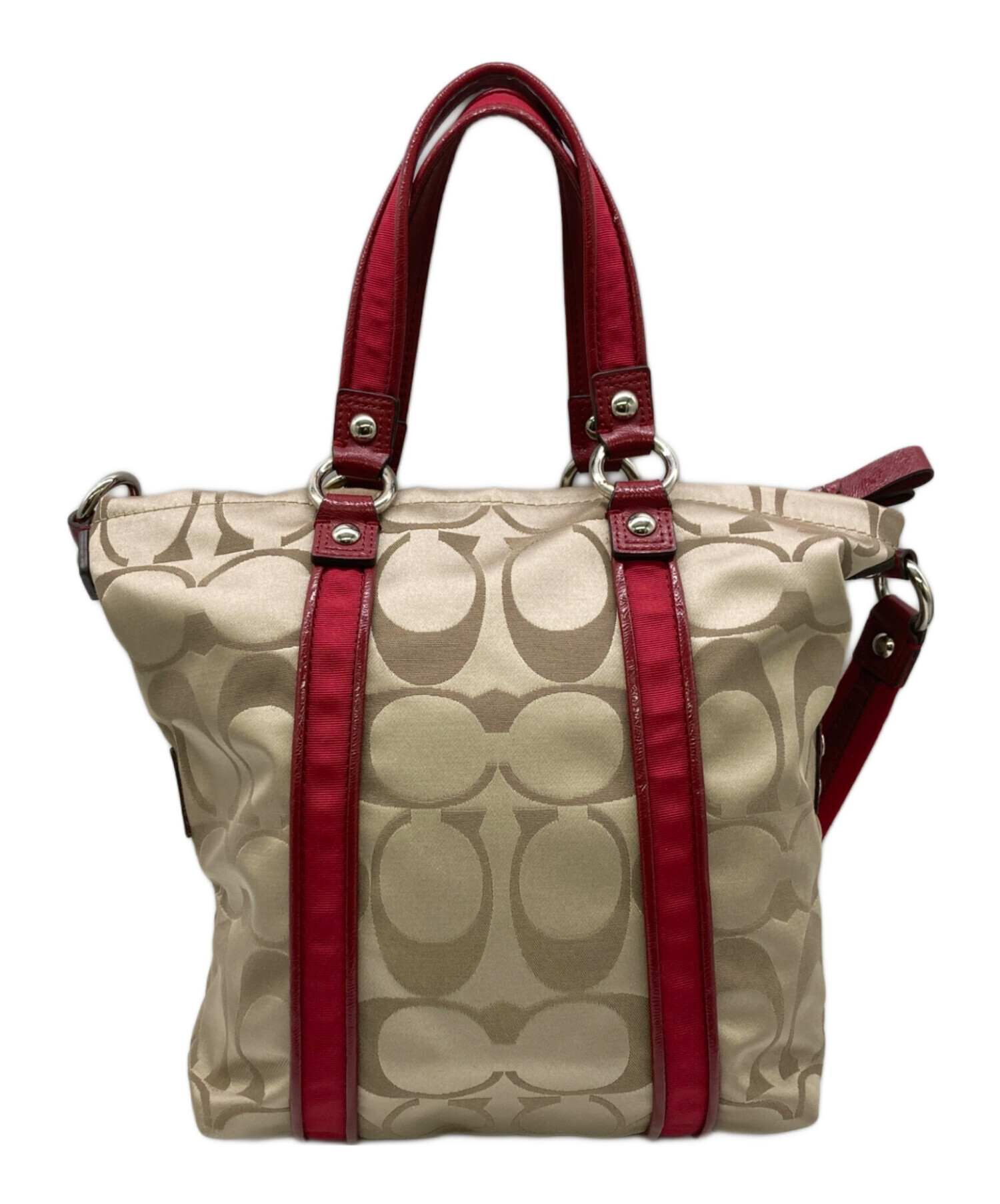 中古・古着通販】COACH (コーチ) poppy signature 2way shoulder bag 