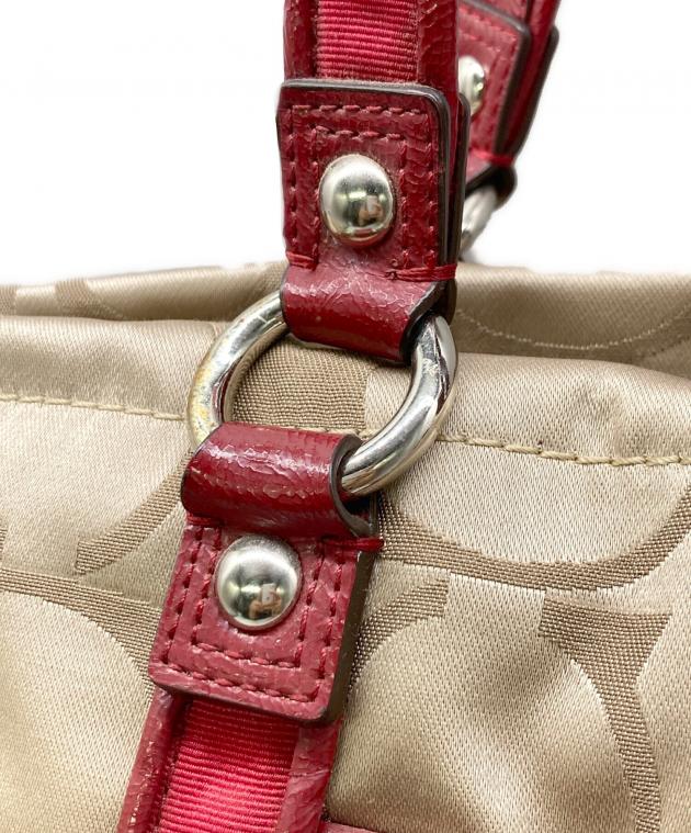 中古・古着通販】COACH (コーチ) poppy signature 2way shoulder bag