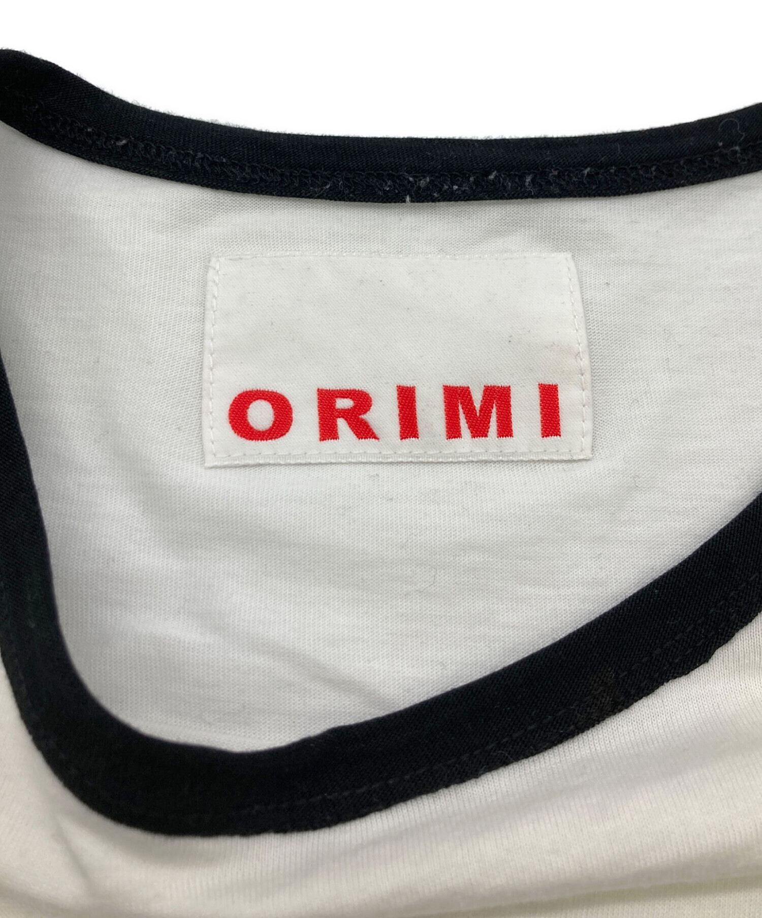 中古・古着通販】ORIMI (オリミ) リンガーTシャツ ホワイト サイズ