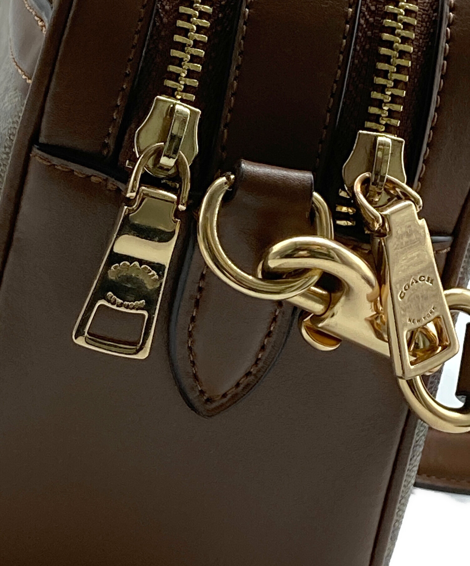 中古・古着通販】COACH (コーチ) ショルダーバッグ ブラウン｜ブランド