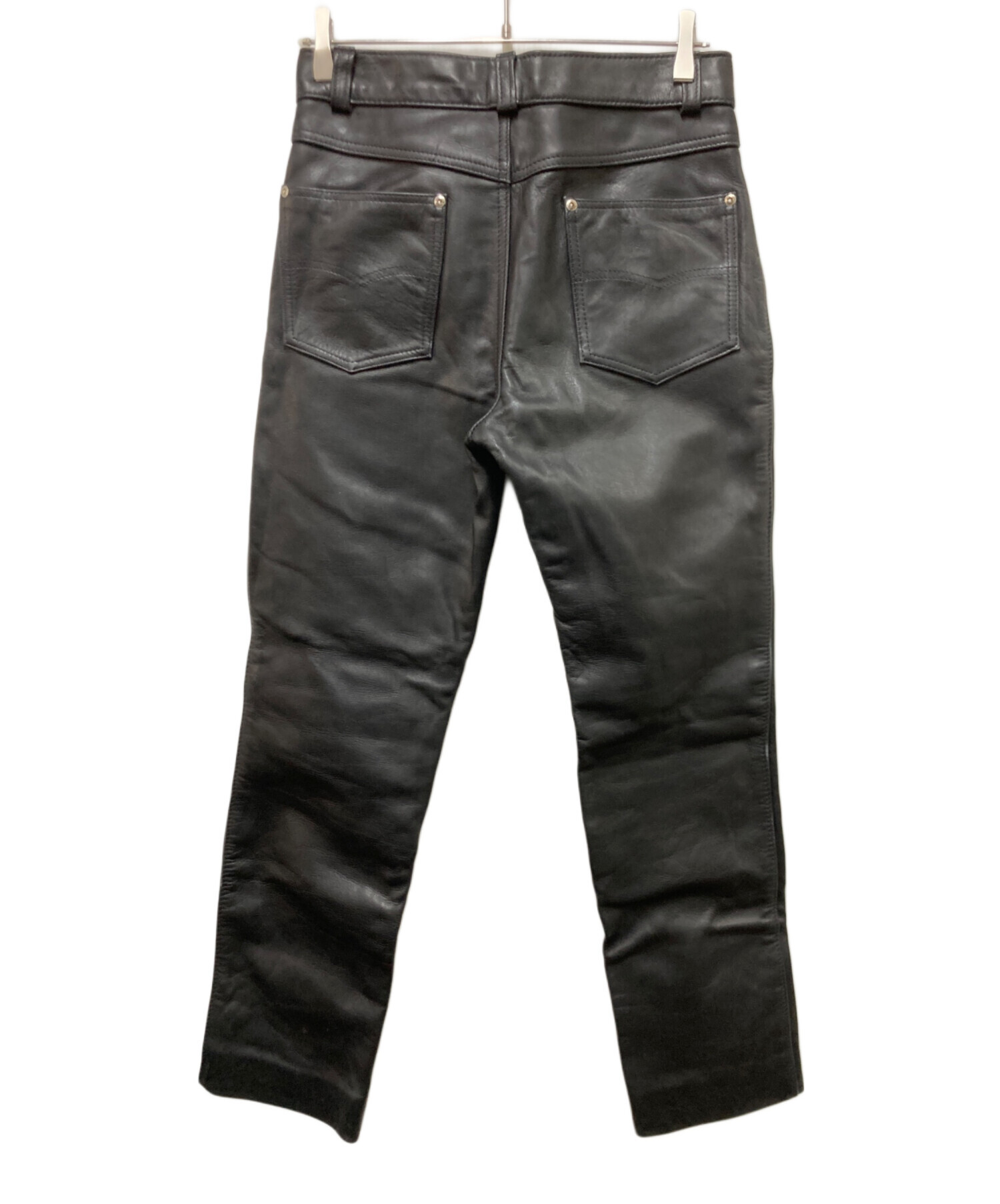 Schott レザーパンツ ブラック 30インチ 中古・古着通販】Schott (ショット) レザーパンツ ブラック サイズ