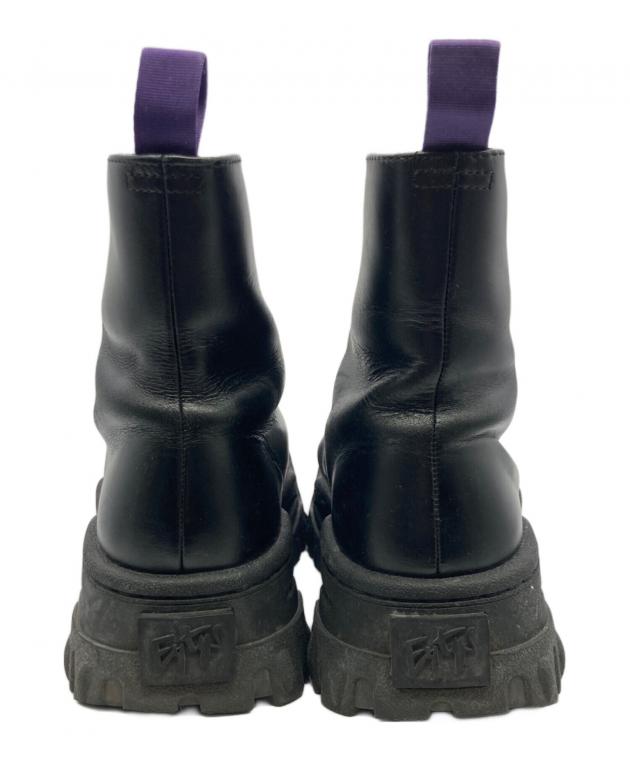 Eytys エイティーズ RAVEN フロントジップ レザーブーツ 黒 27.5 中古・古着通販】Eytys (エイティーズ) RAVEN フロントジップブーツ
