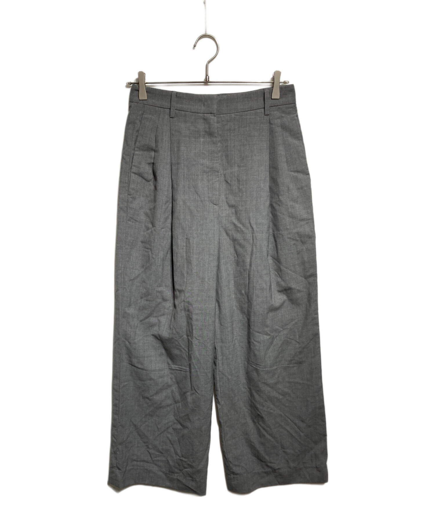 値下げ不可 PRADA ワイドスラックス グレー 42 2024年 中古・古着通販】PRADA (プラダ) 2タックスラックス グレー サイズ:38