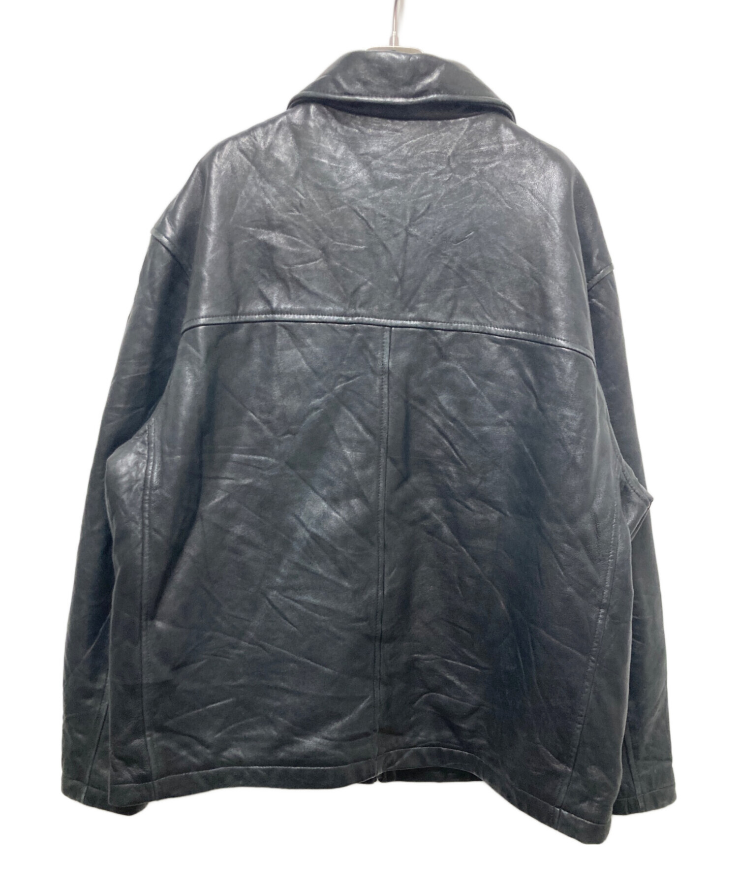 DOCKERS 革ジャン 革ジャケット 中古・古着通販】DOCKERS (ドッカーズ) レザージャケット ブラック