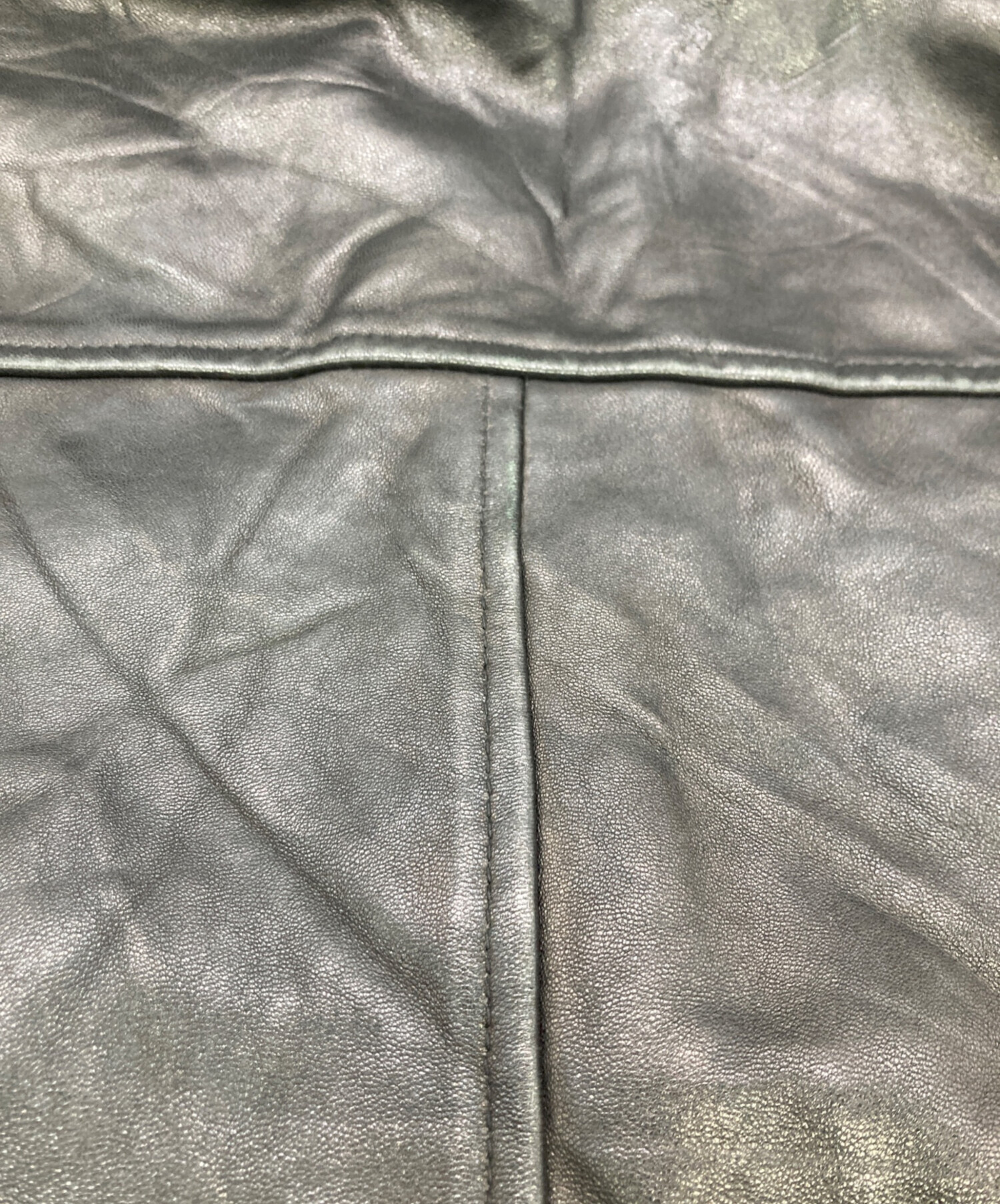 中古・古着通販】DOCKERS (ドッカーズ) レザージャケット ブラック