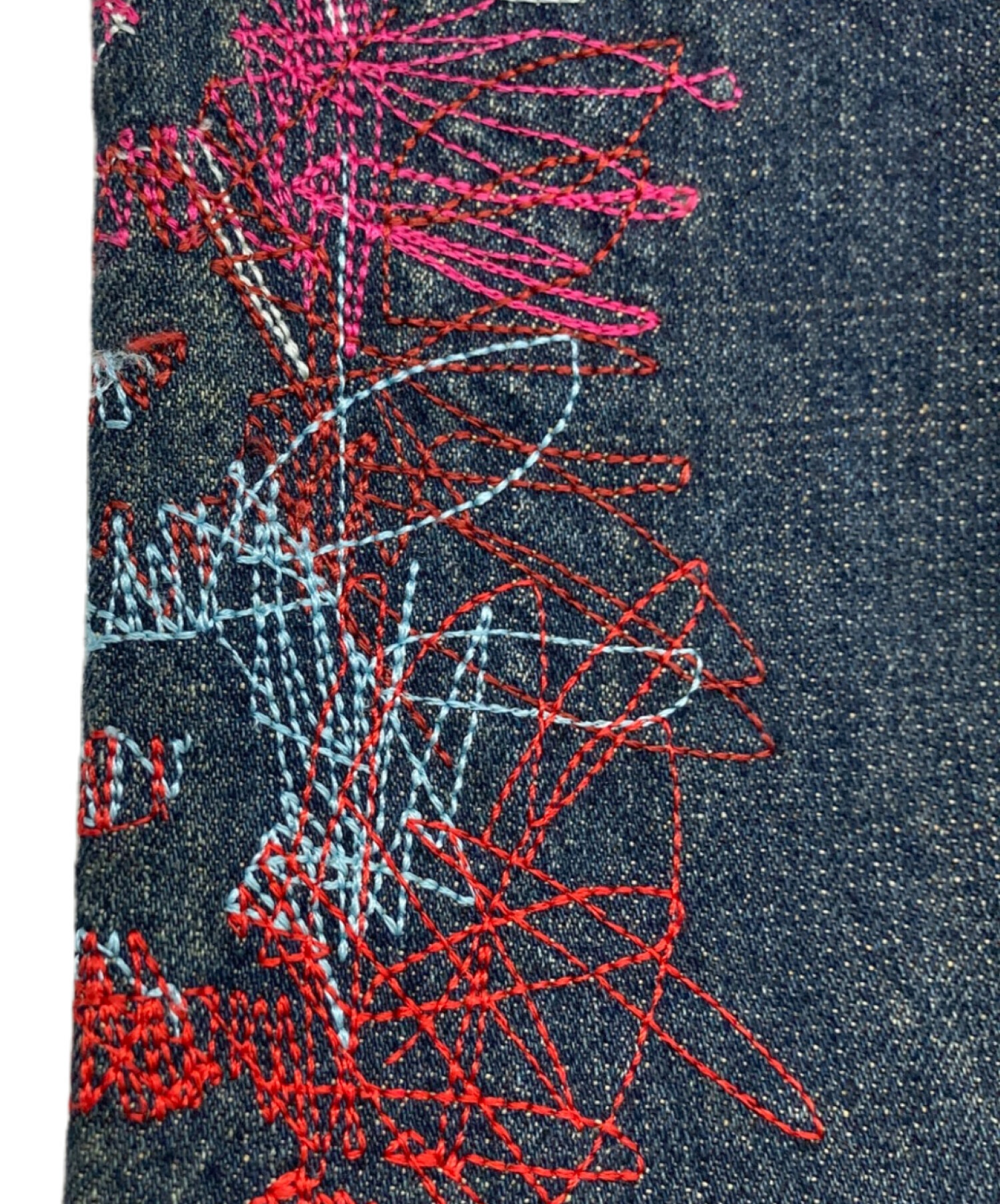 中古・古着通販】Coogi (クージー) 刺繍ワイドデニムパンツ インディゴ