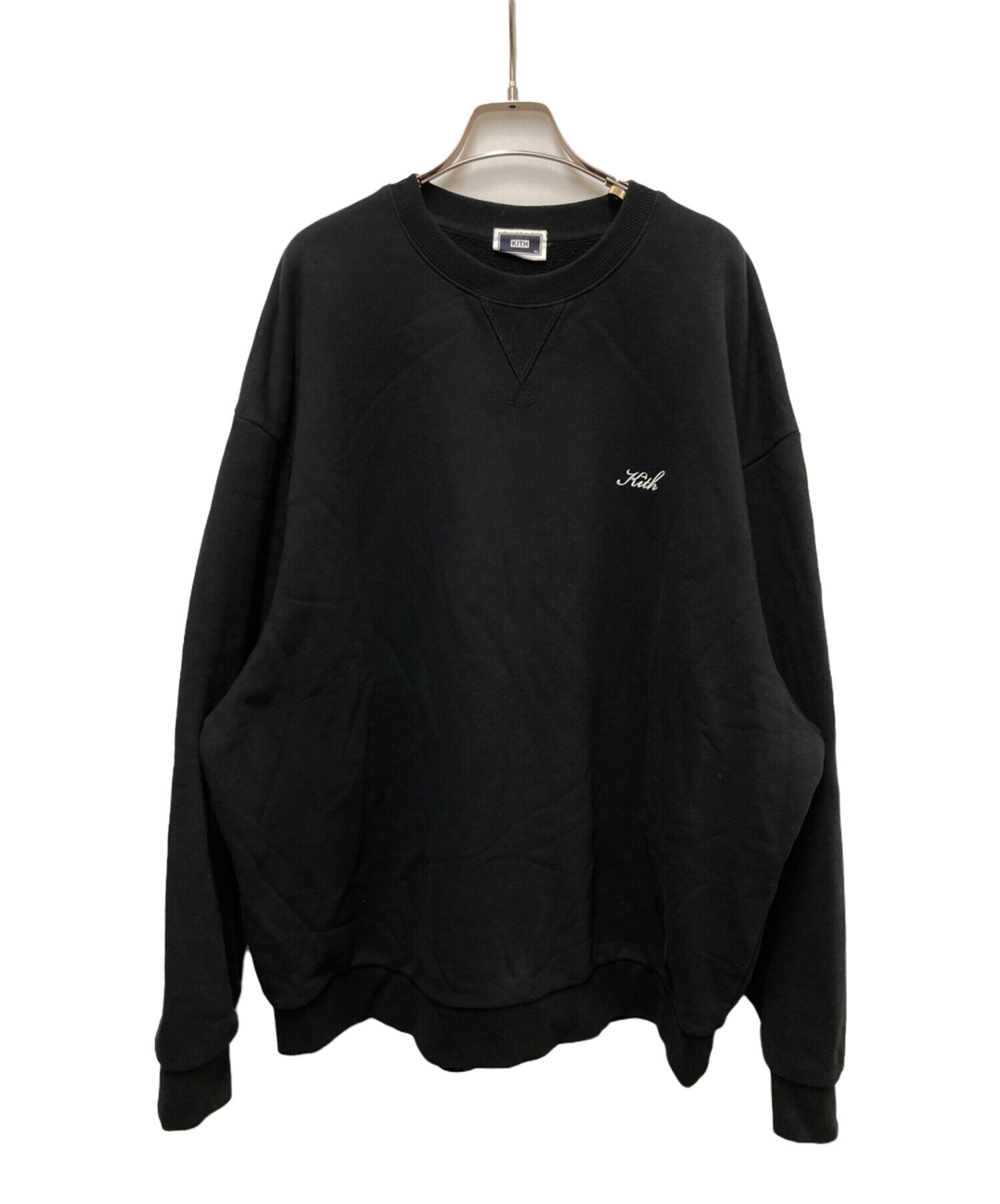 KITH トレーナー　スウェット　XXL 黒　ブラック 中古・古着通販】KITH (キス) ワンポイントロゴスウェット ブラック