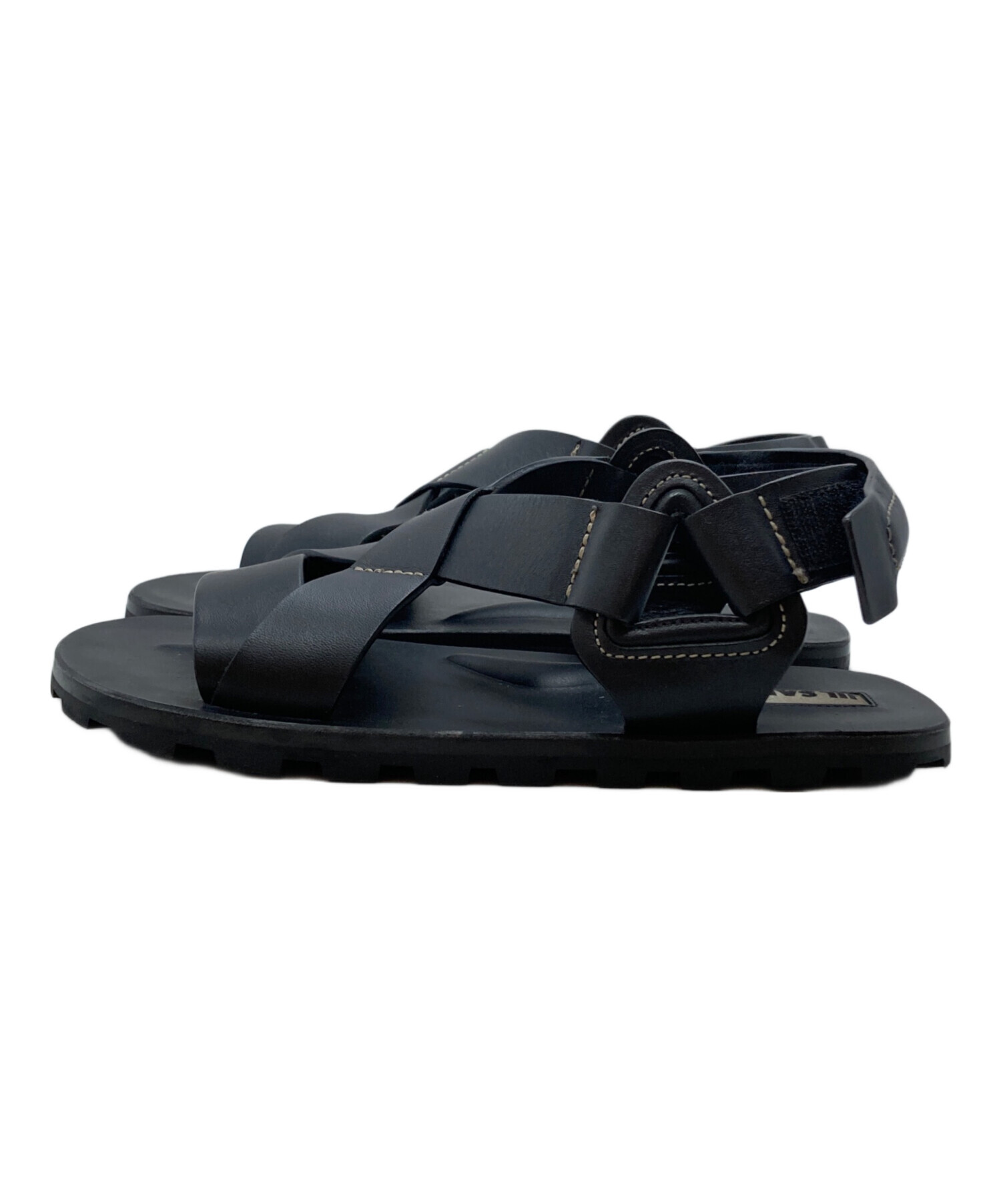 中古・古着通販】JIL SANDER (ジルサンダー) レザースポーツサンダル