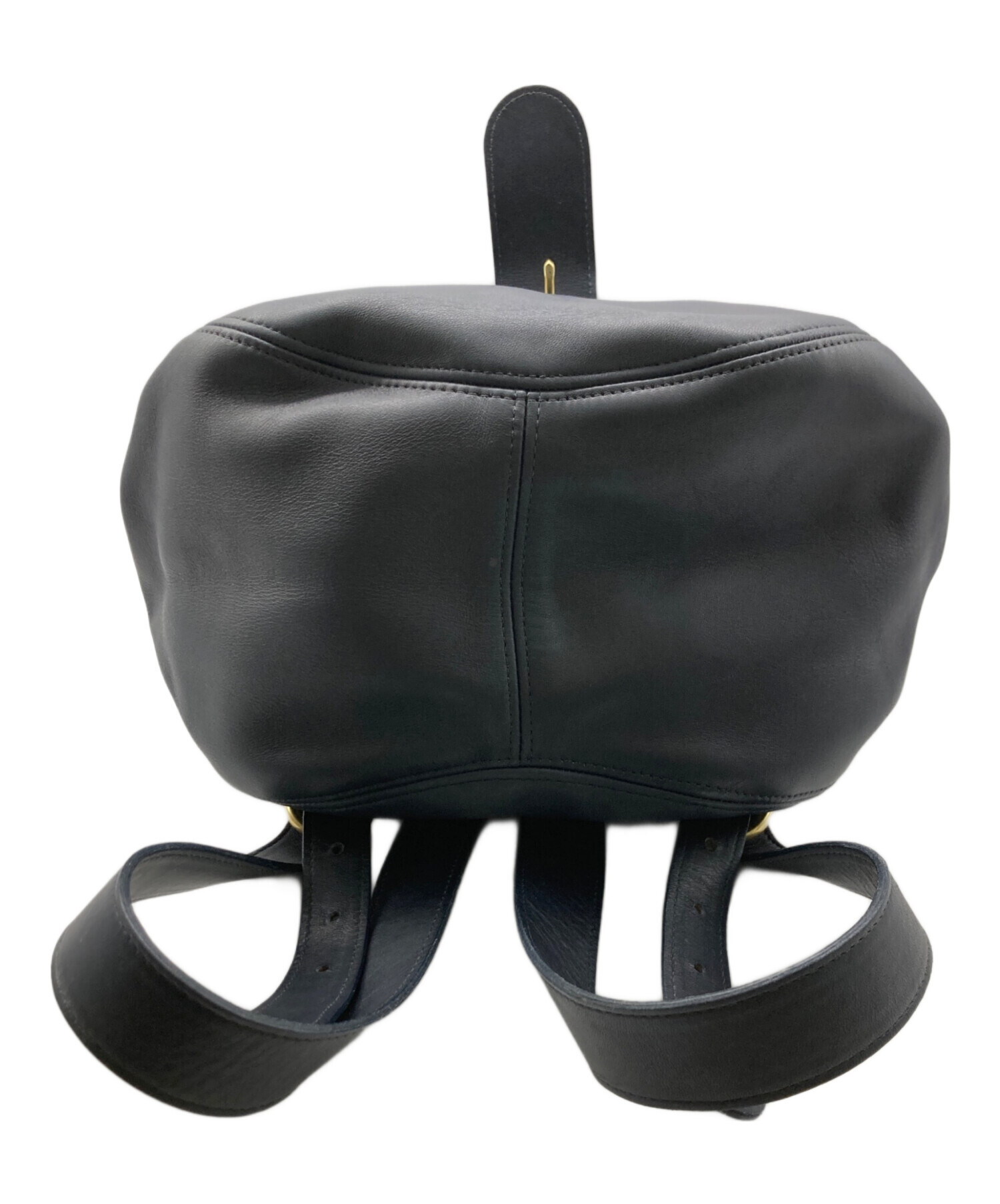 中古・古着通販】COACH (コーチ) レザーリュック ネイビー｜ブランド