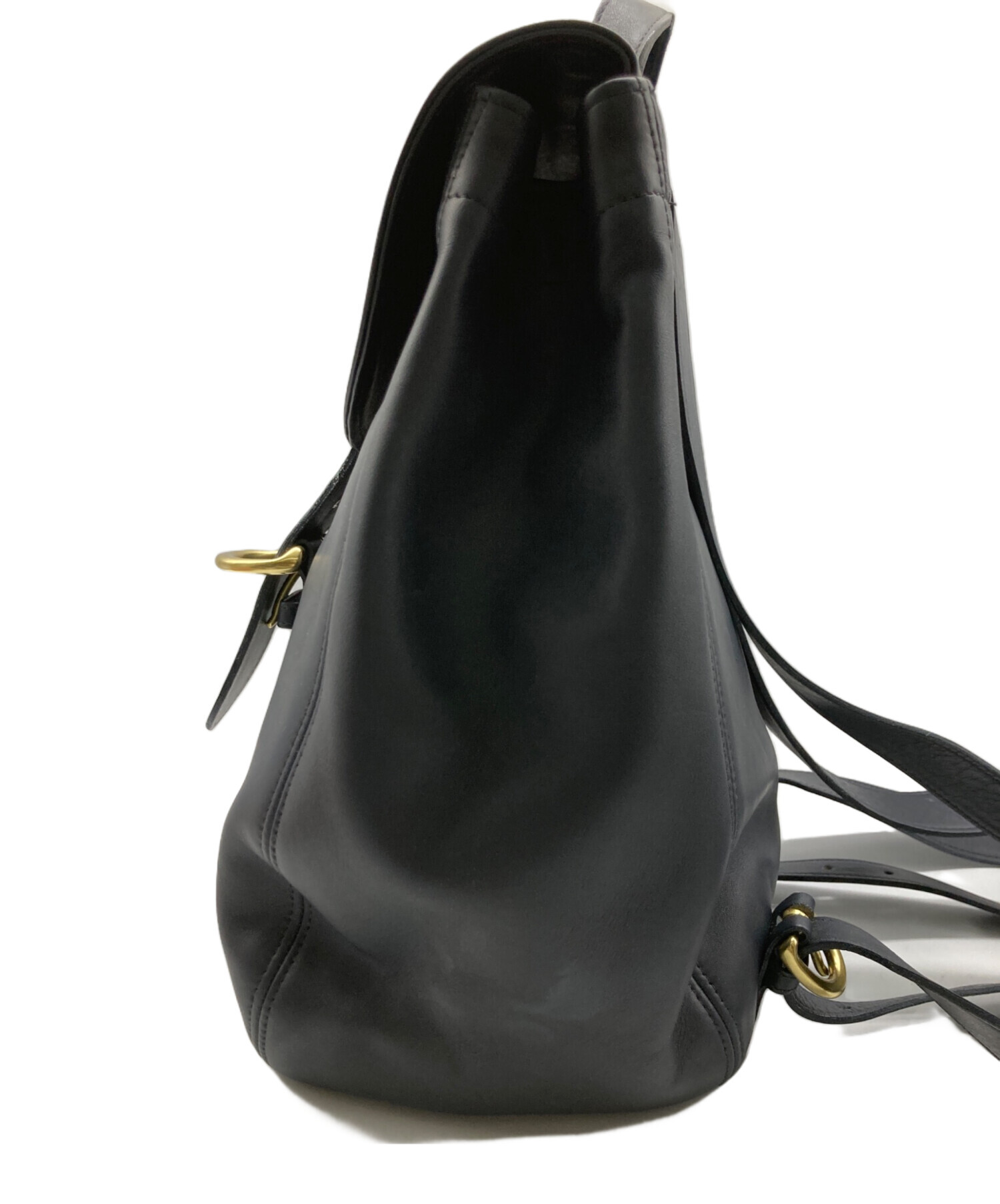 中古・古着通販】COACH (コーチ) レザーリュック ネイビー｜ブランド