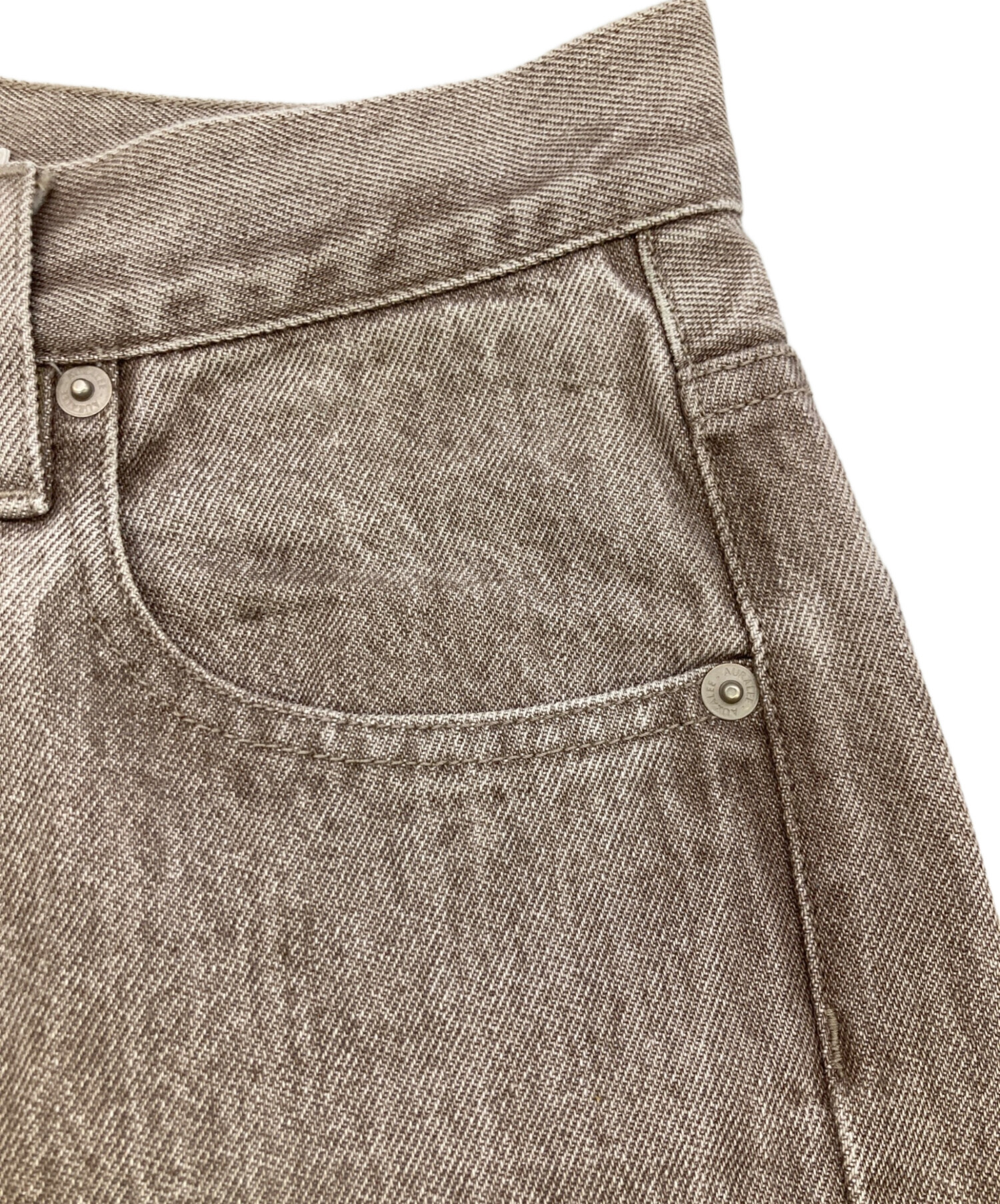 中古・古着通販】AURALEE (オーラリー) HARD TWIST FADED BROWN DENIMN 