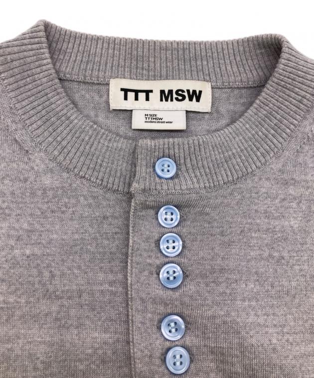 中古・古着通販】TTT MSW (ティー) Crew-neck Cardigan グレー サイズ