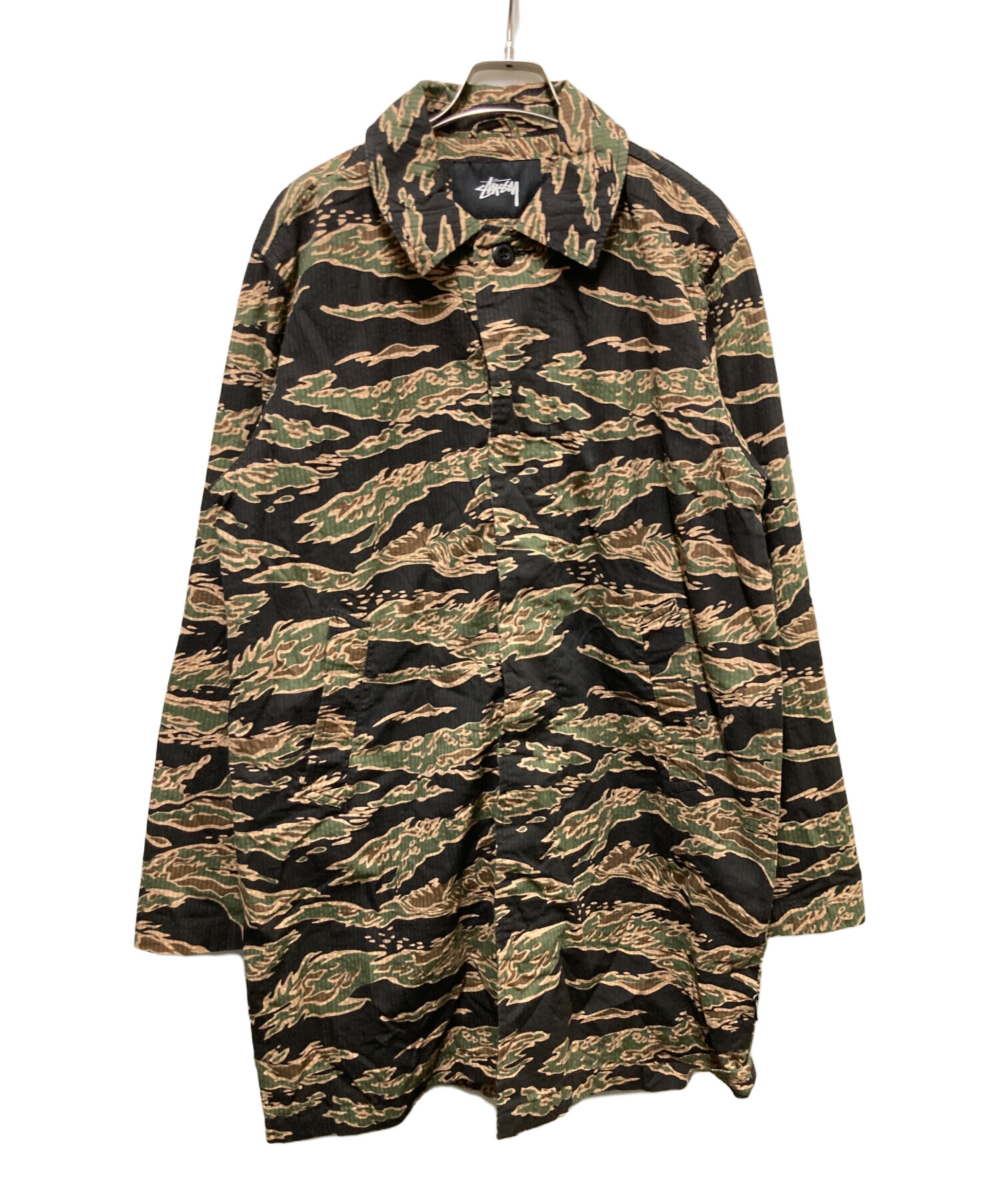 中古・古着通販】stussy (ステューシー) タイガーカモコート オリーブ