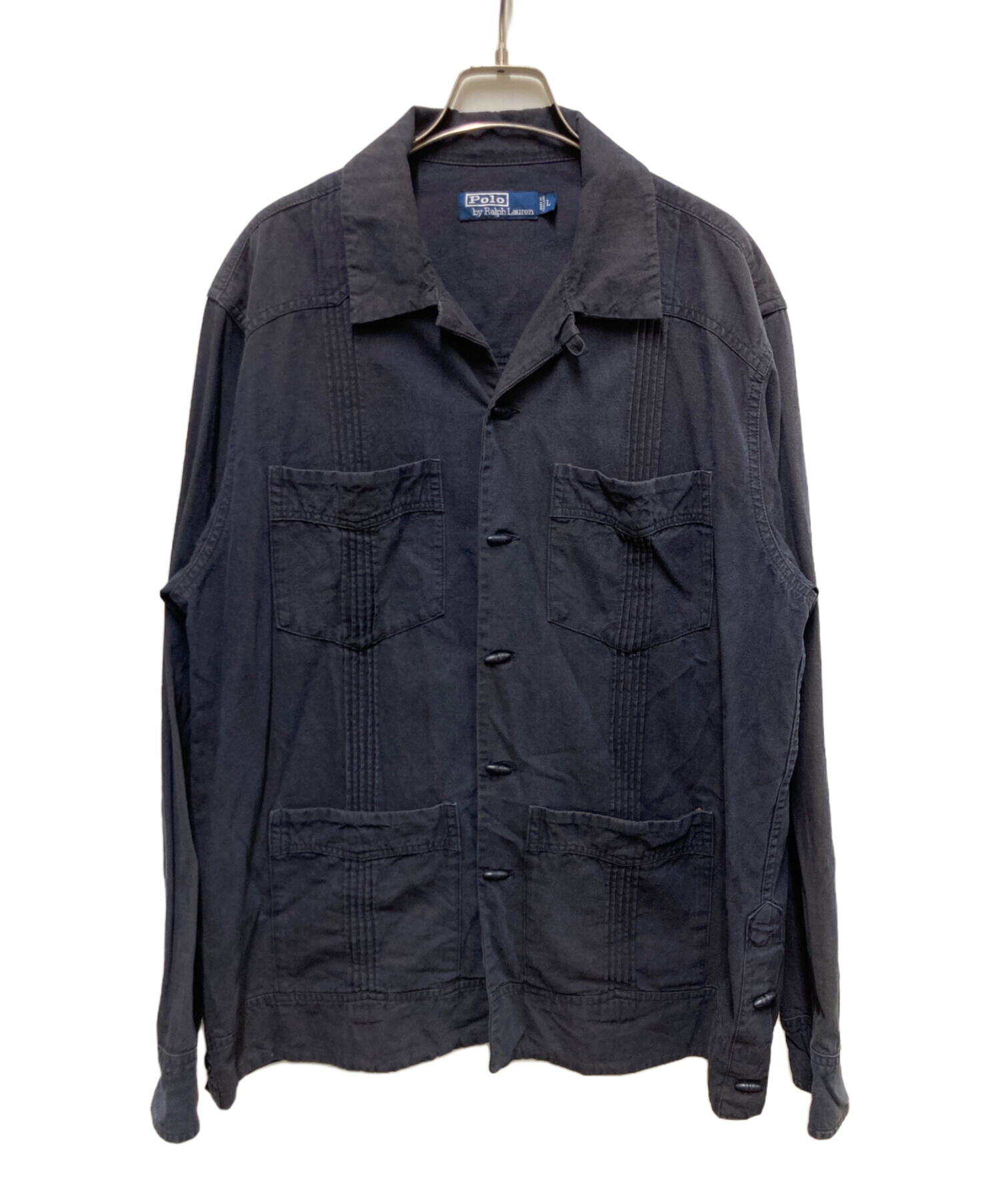 ポロ　ラルフローレン　コットン　キューバ　シャツジャケット　レア 中古・古着通販】POLO RALPH LAUREN (ポロ・ラルフローレン) キューバ