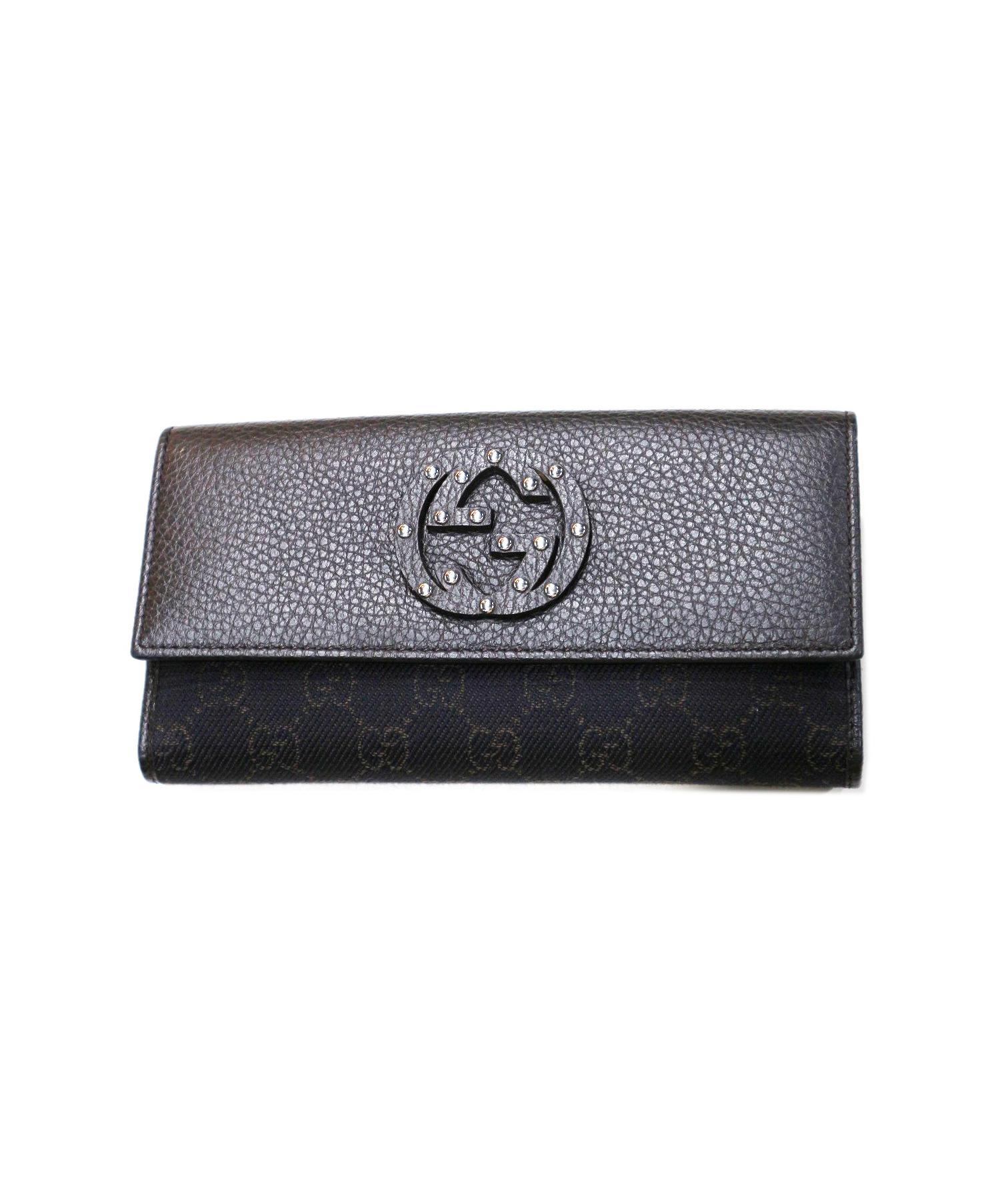 GUCCI長財布 グッチ GUCCI 長財布 レディース ブラック 443436 DTD1T 1000 | GINZA
